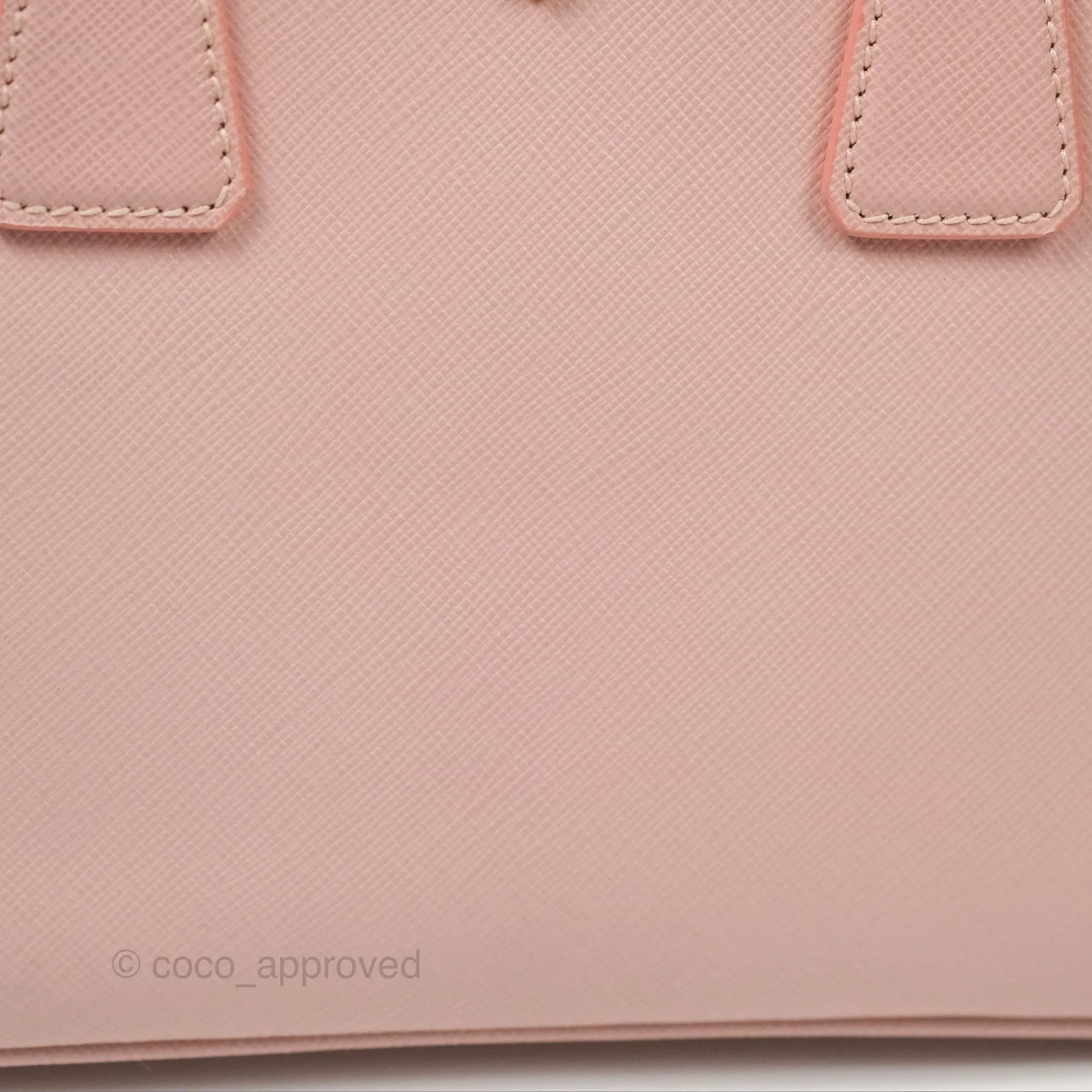 Prada Small Promenade Bag Saffiano Lux Light Pink