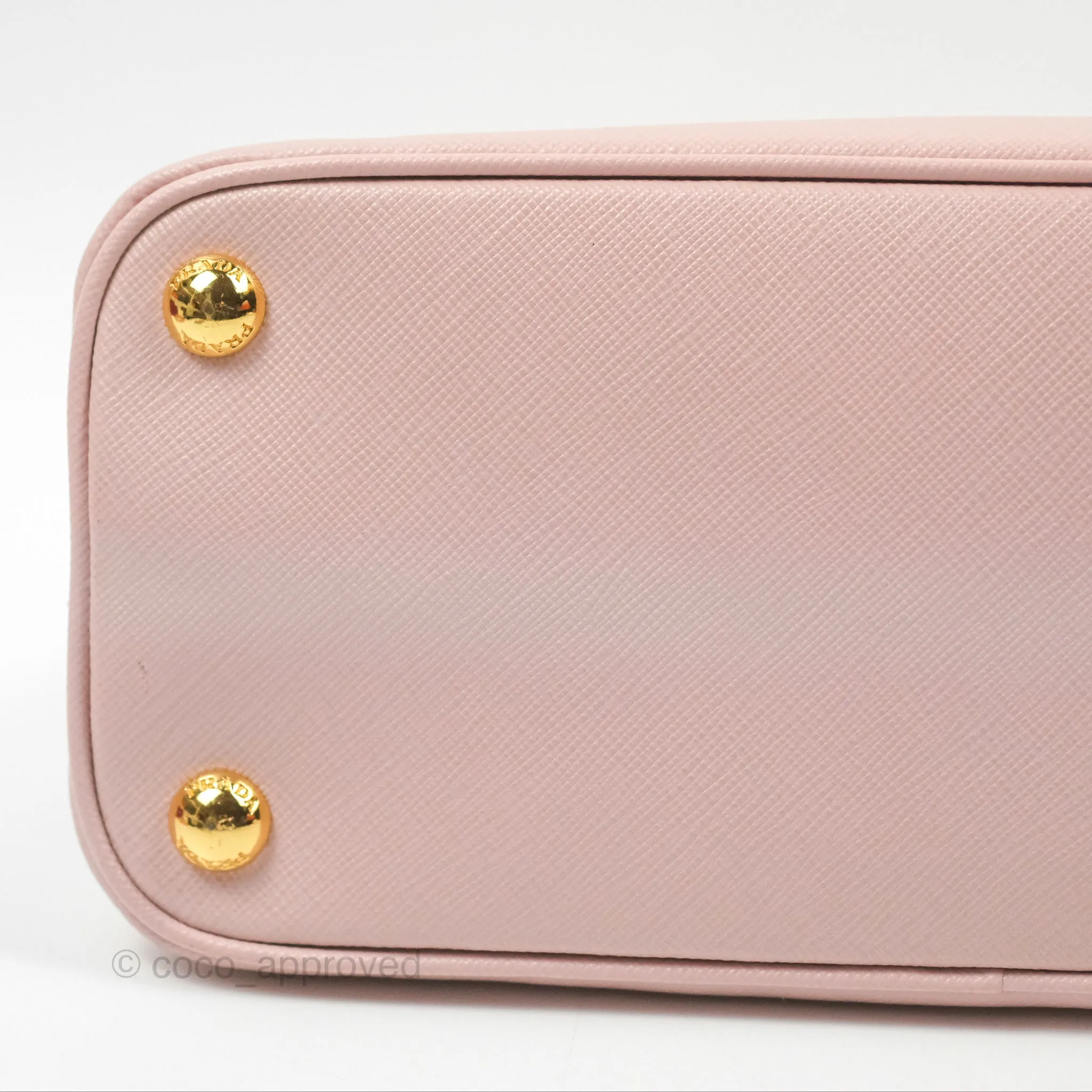 Prada Small Promenade Bag Saffiano Lux Light Pink