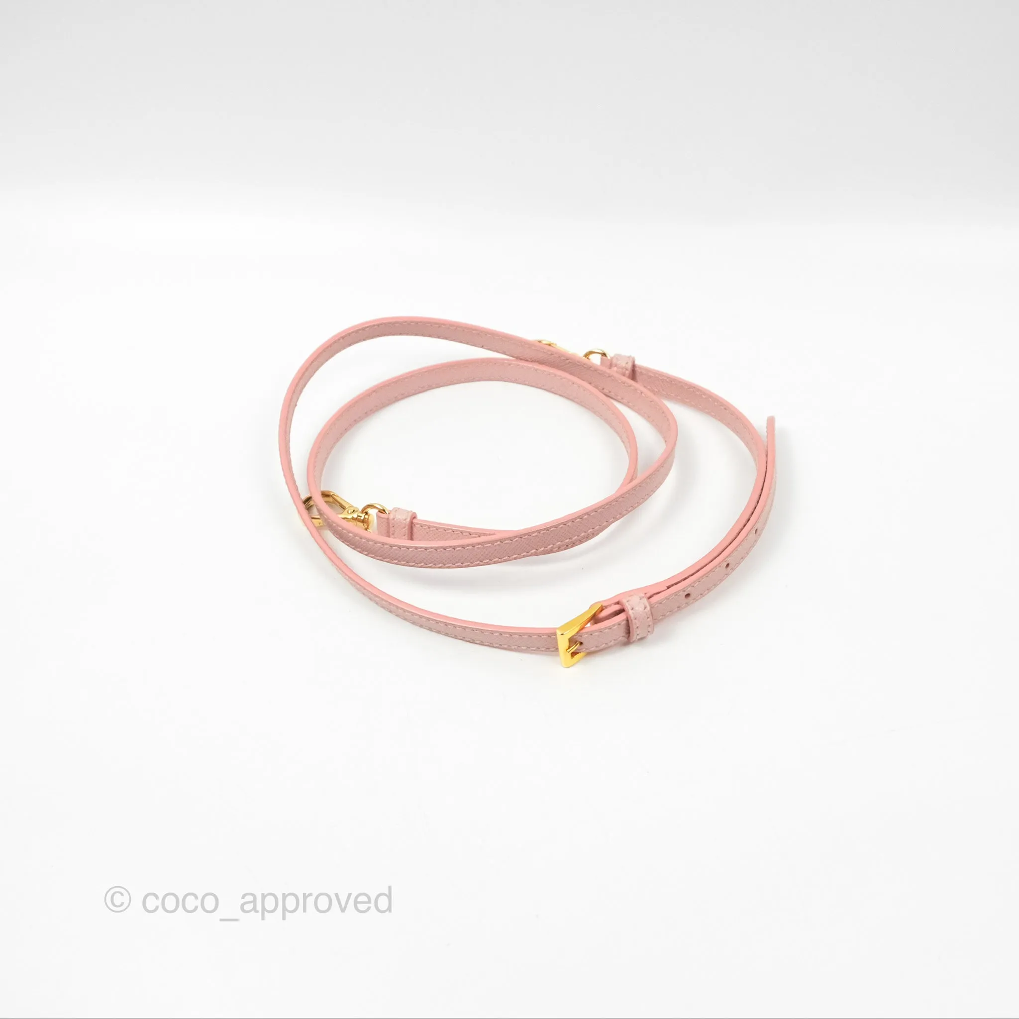 Prada Small Promenade Bag Saffiano Lux Light Pink