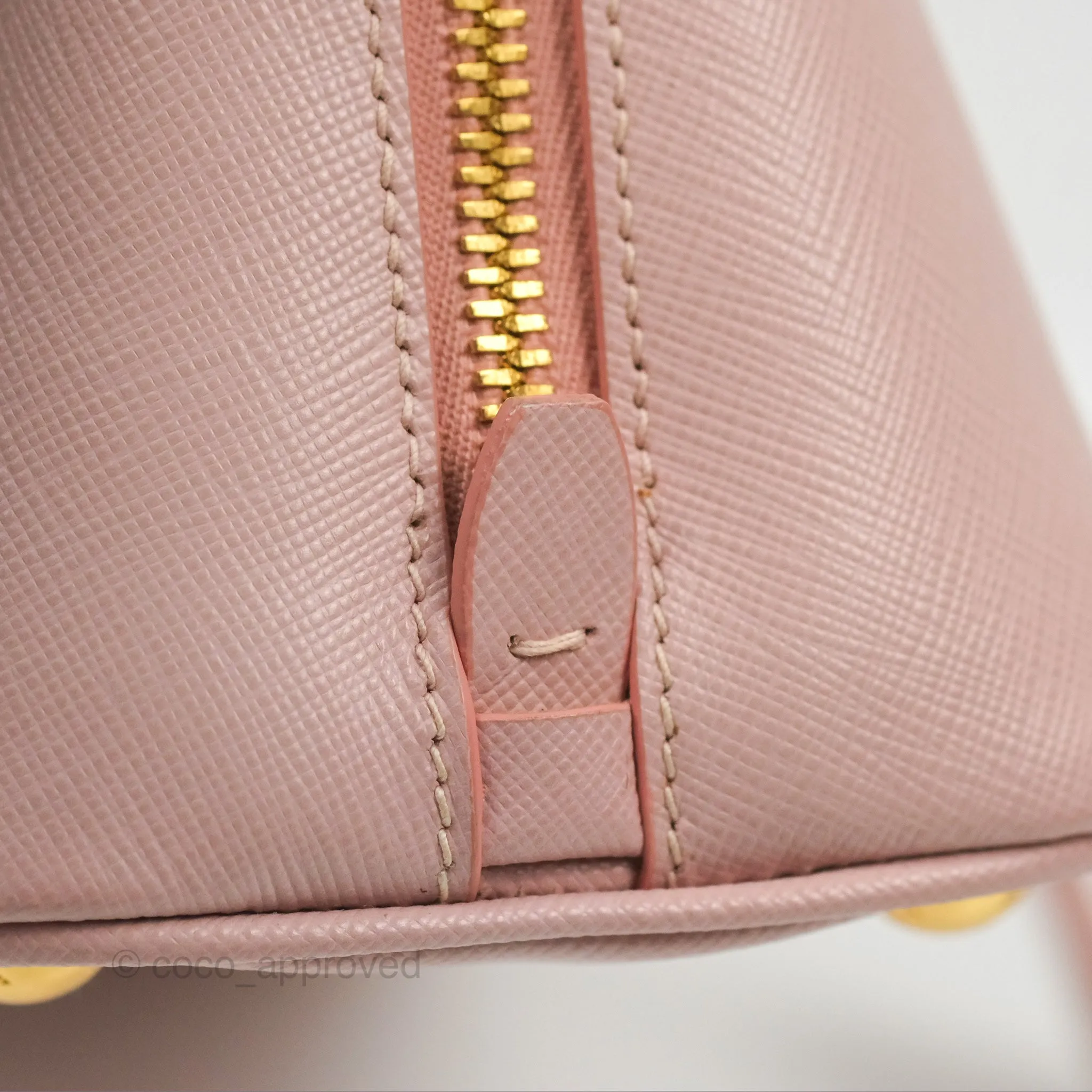 Prada Small Promenade Bag Saffiano Lux Light Pink
