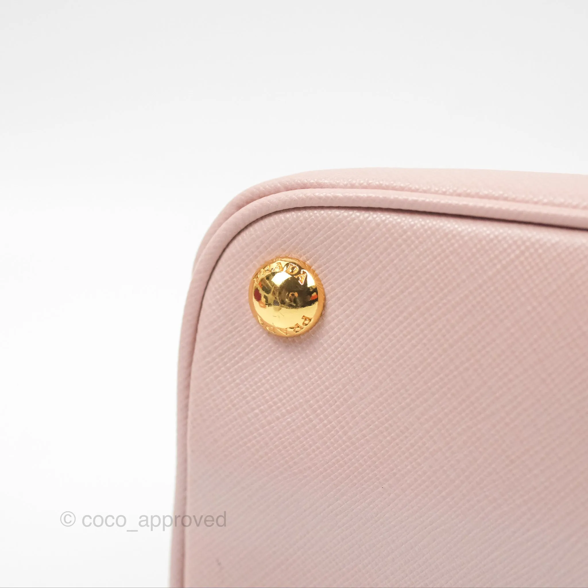 Prada Small Promenade Bag Saffiano Lux Light Pink