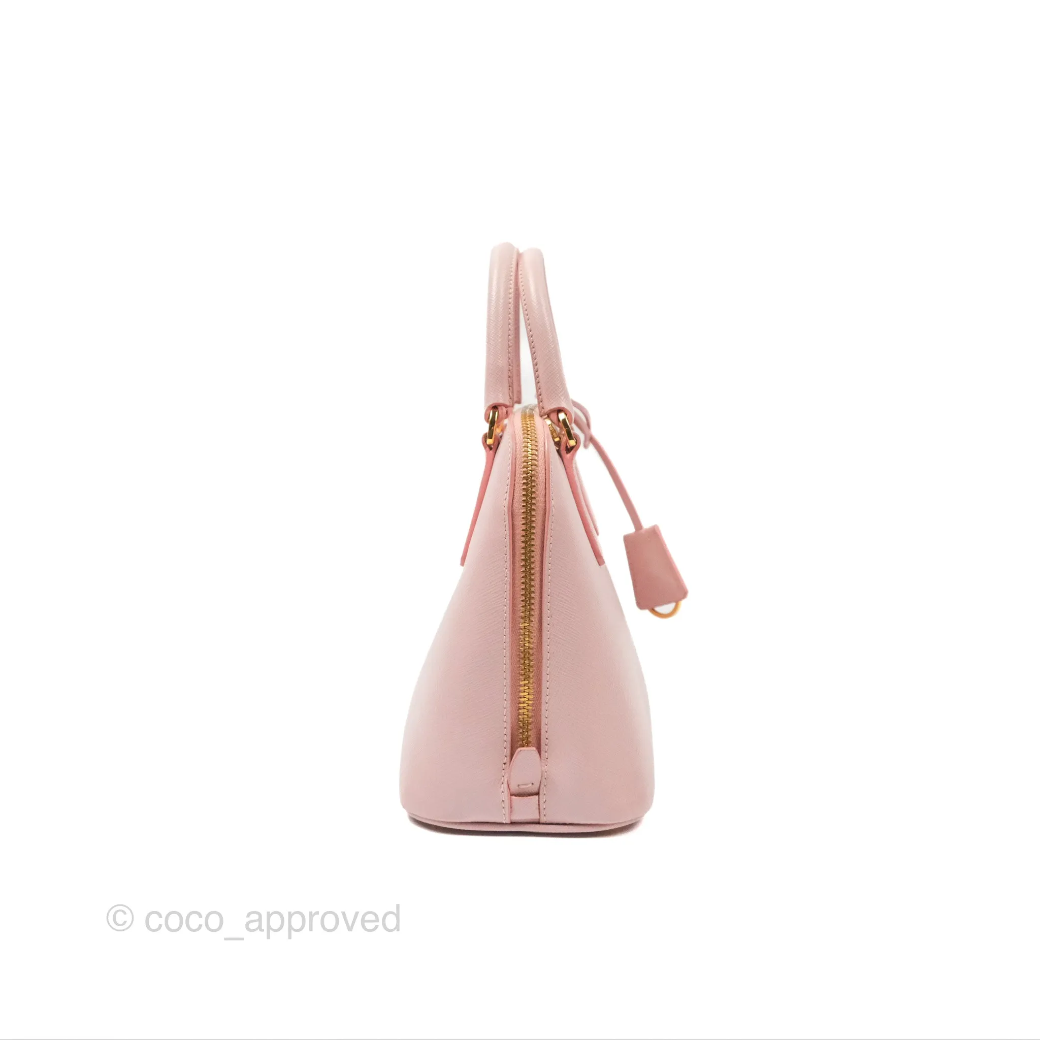 Prada Small Promenade Bag Saffiano Lux Light Pink