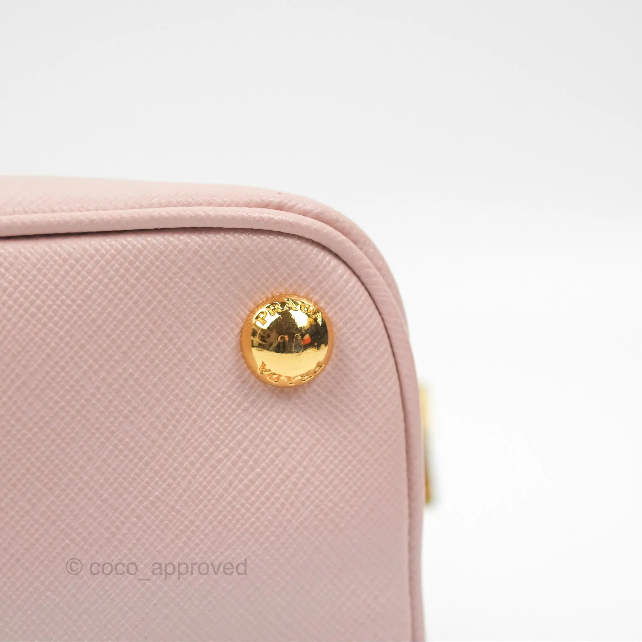 Prada Small Promenade Bag Saffiano Lux Light Pink