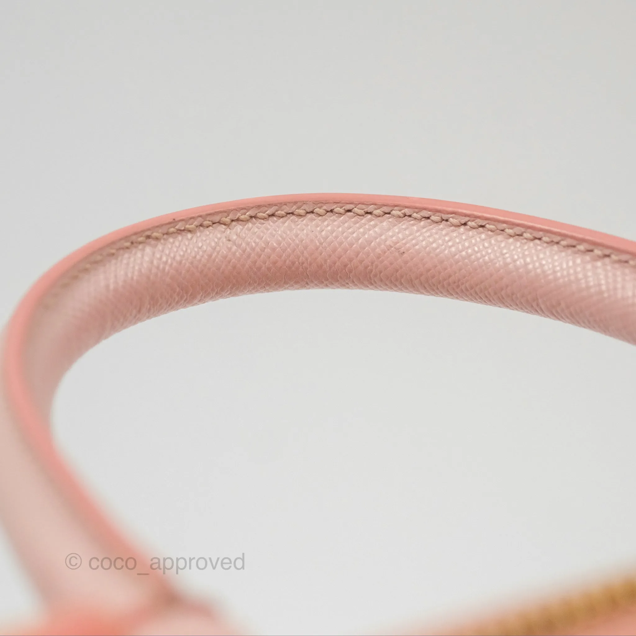 Prada Small Promenade Bag Saffiano Lux Light Pink
