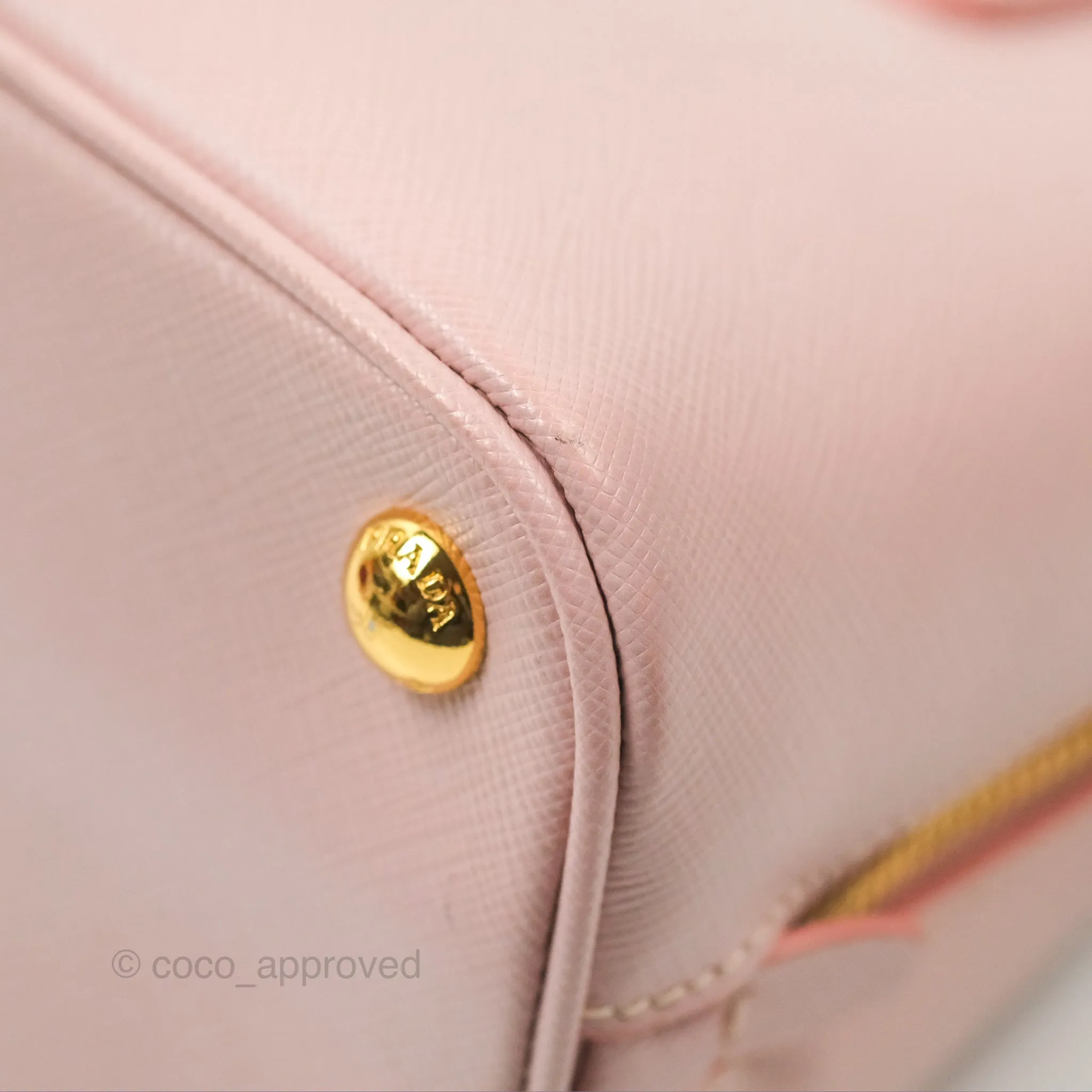 Prada Small Promenade Bag Saffiano Lux Light Pink