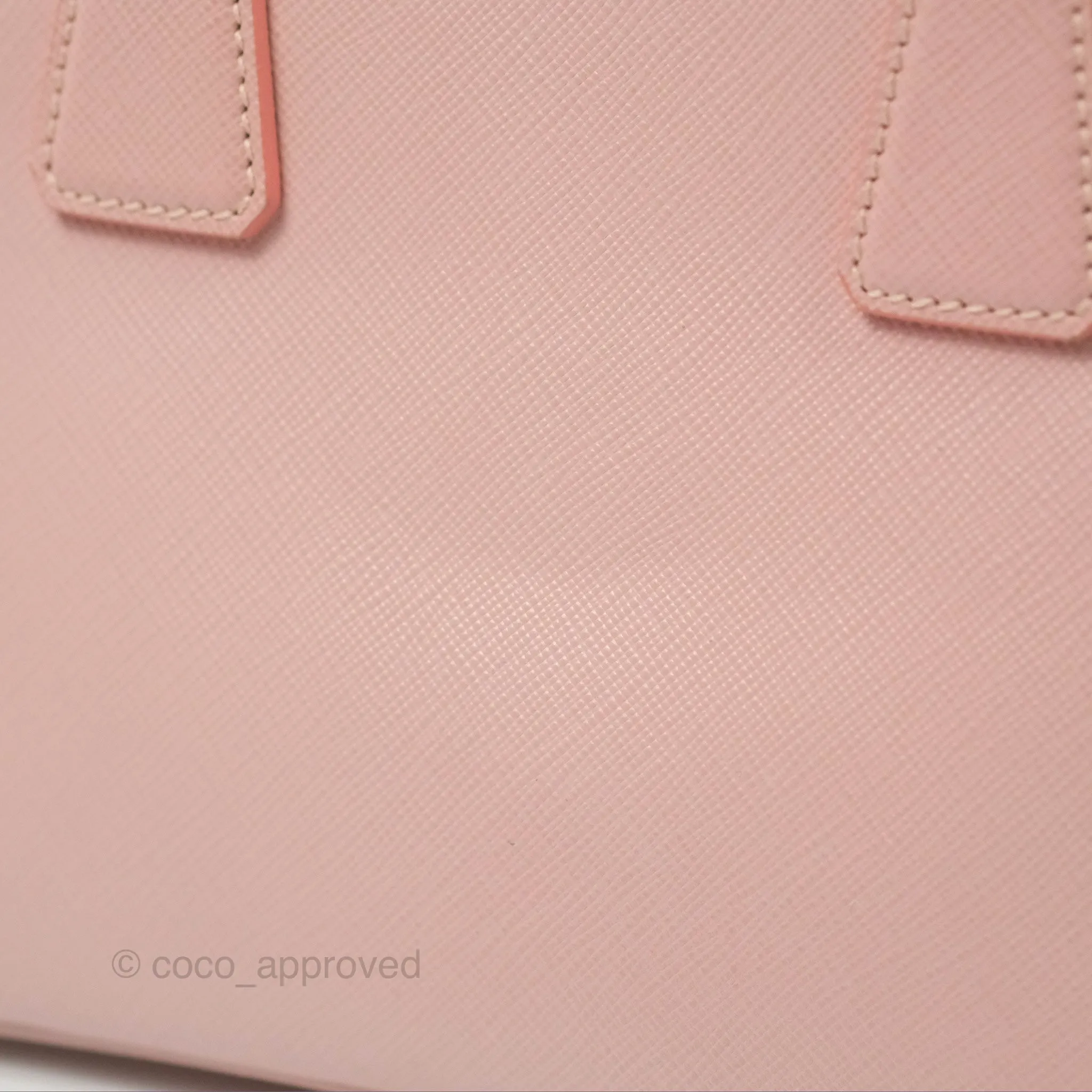 Prada Small Promenade Bag Saffiano Lux Light Pink
