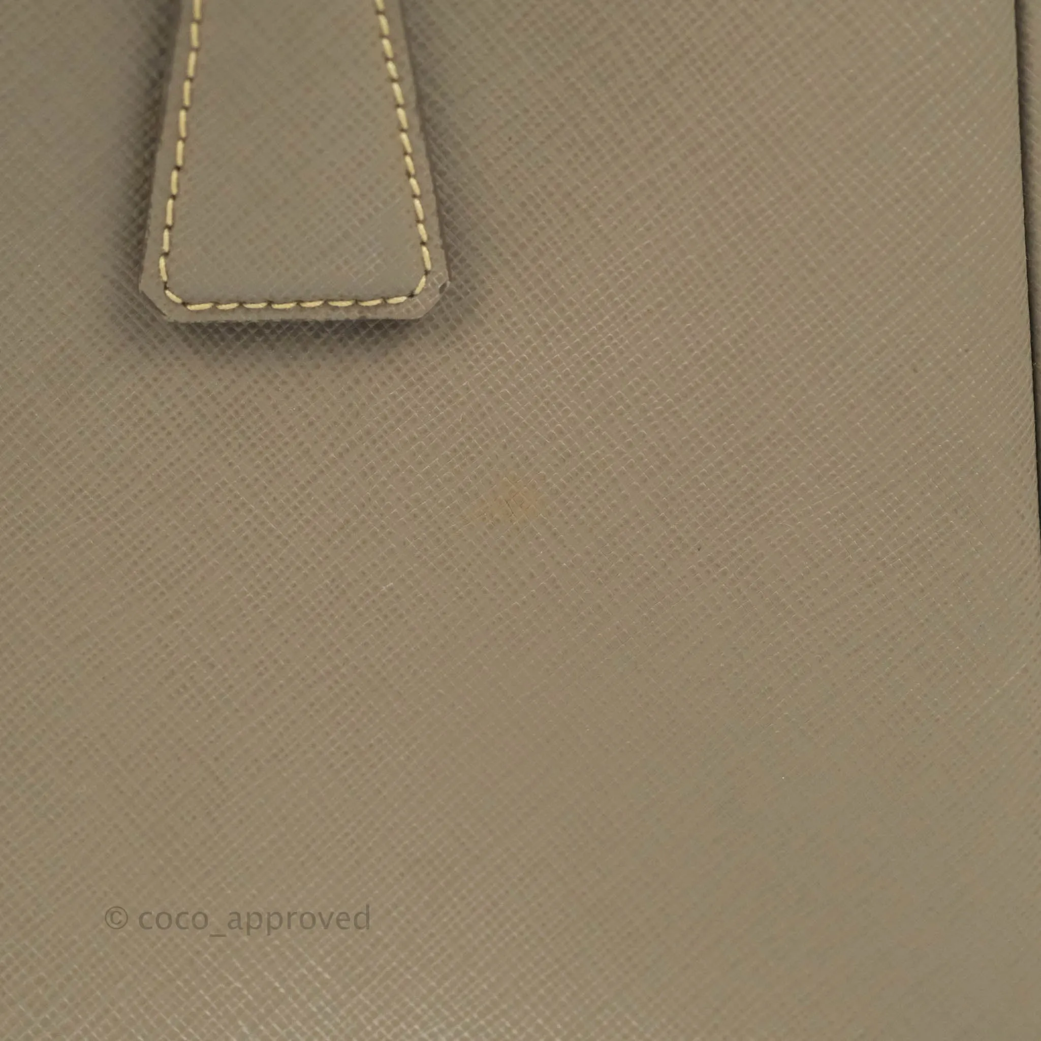 Prada Small Saffiano Lux Galleria Bag Argilla