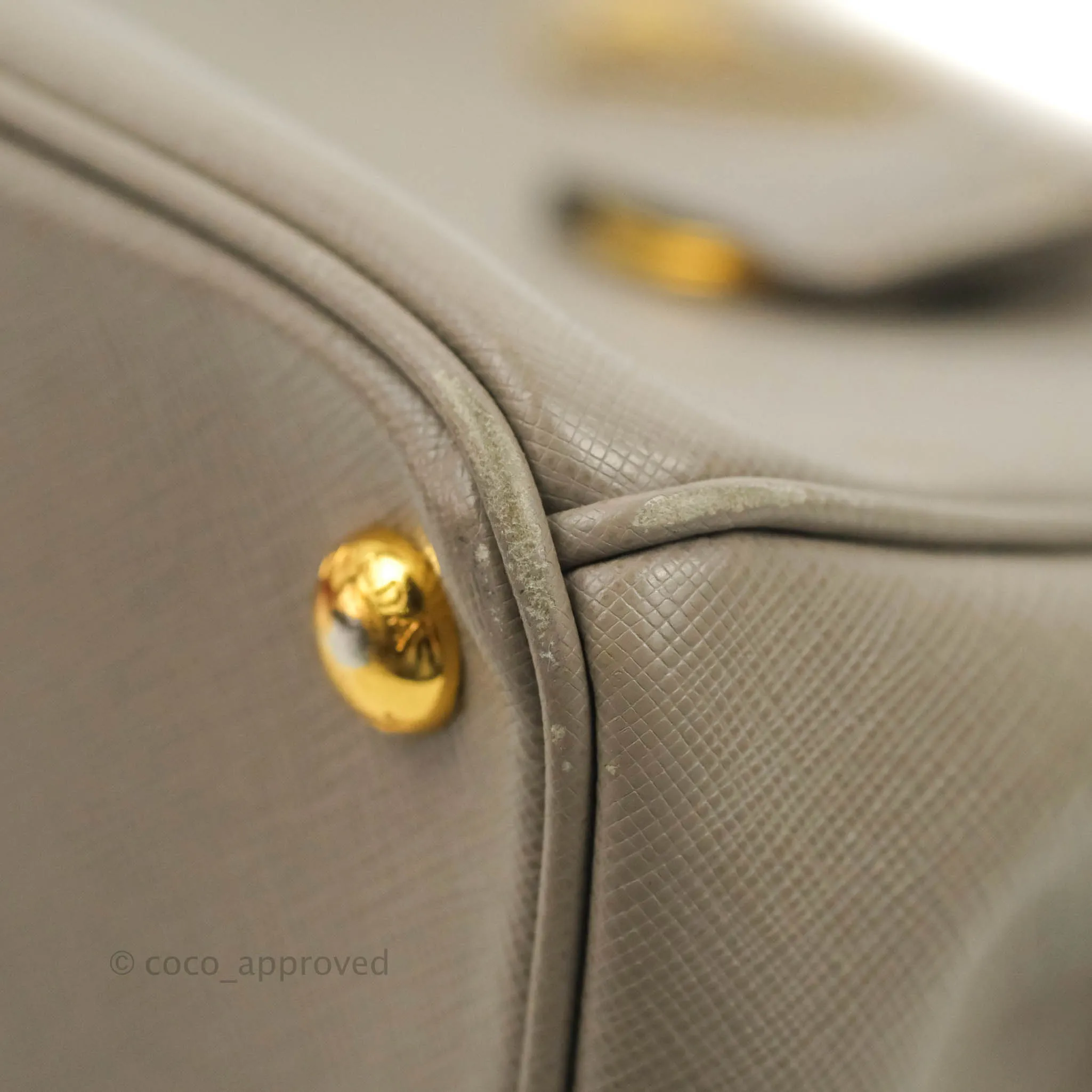 Prada Small Saffiano Lux Galleria Bag Argilla