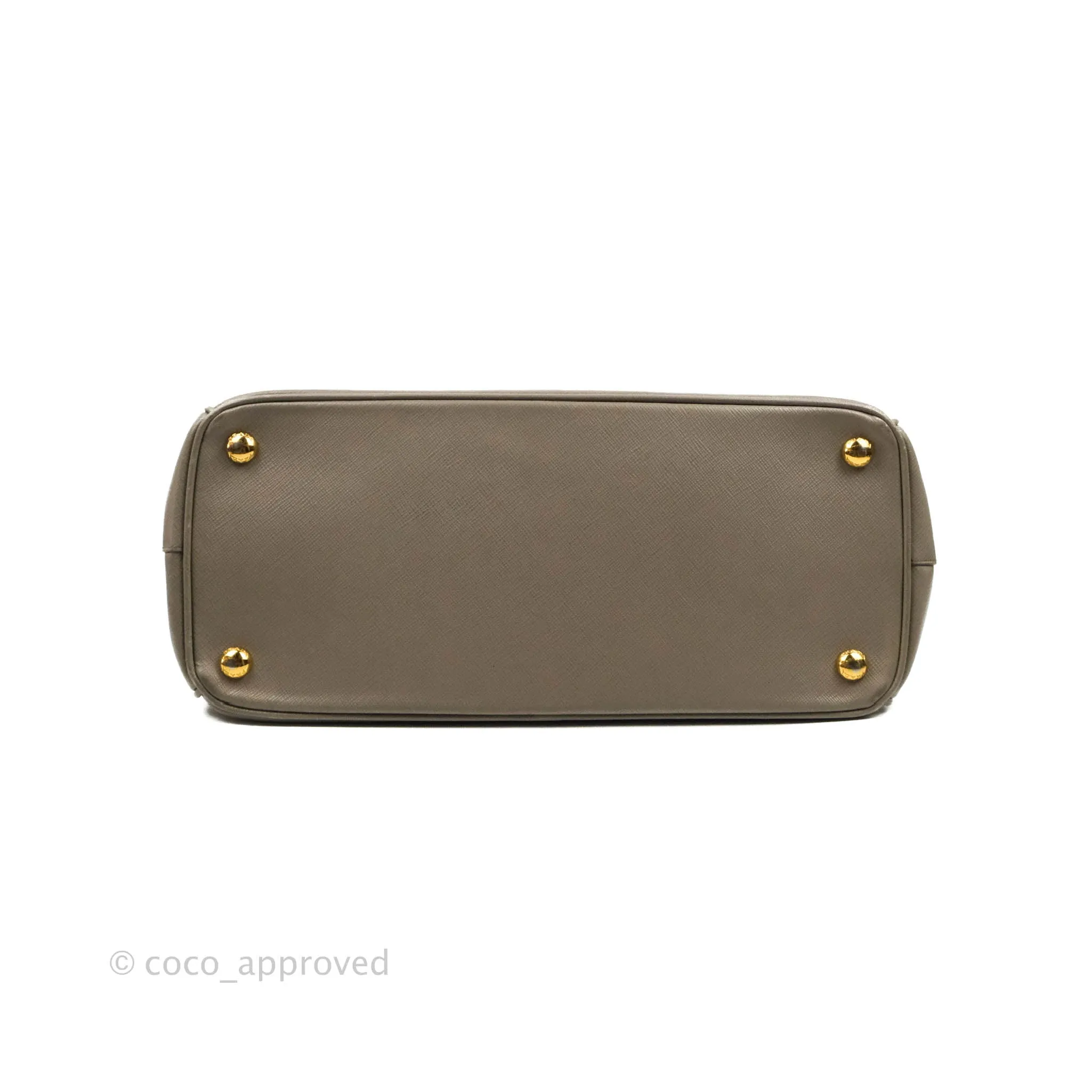 Prada Small Saffiano Lux Galleria Bag Argilla