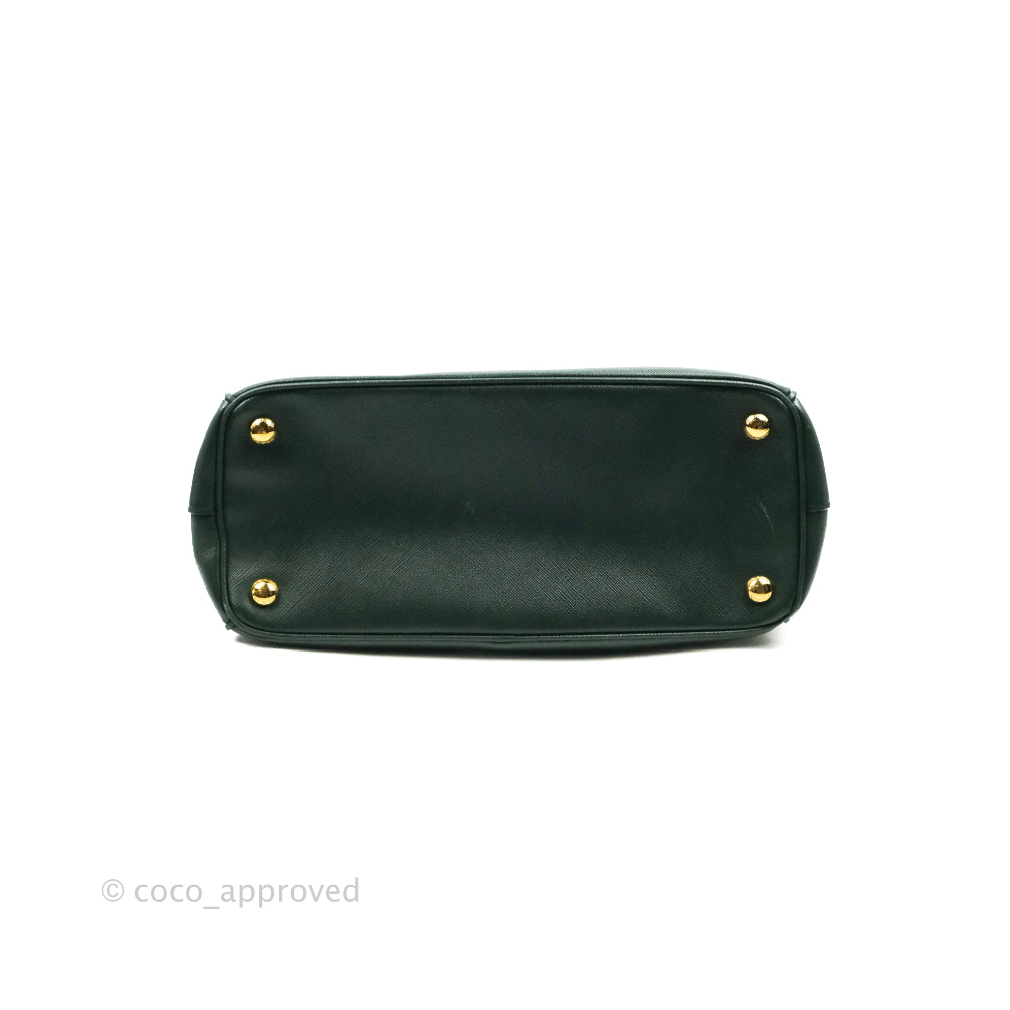 Prada Small Saffiano Lux Galleria Bag Emerald