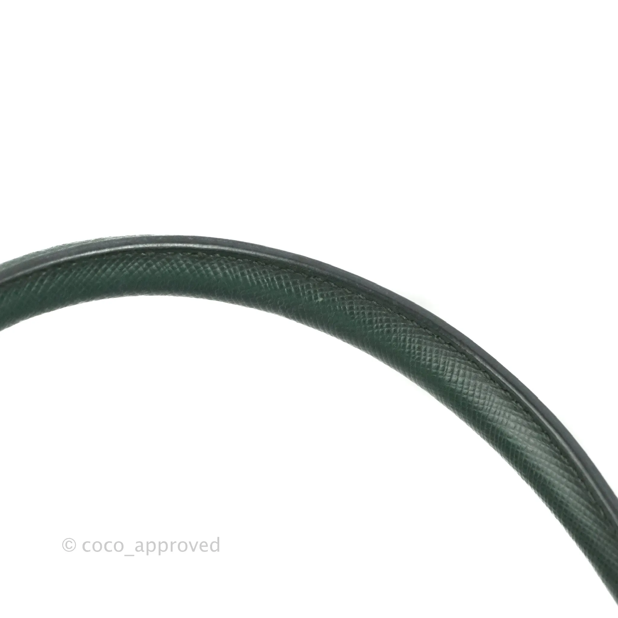 Prada Small Saffiano Lux Galleria Bag Emerald