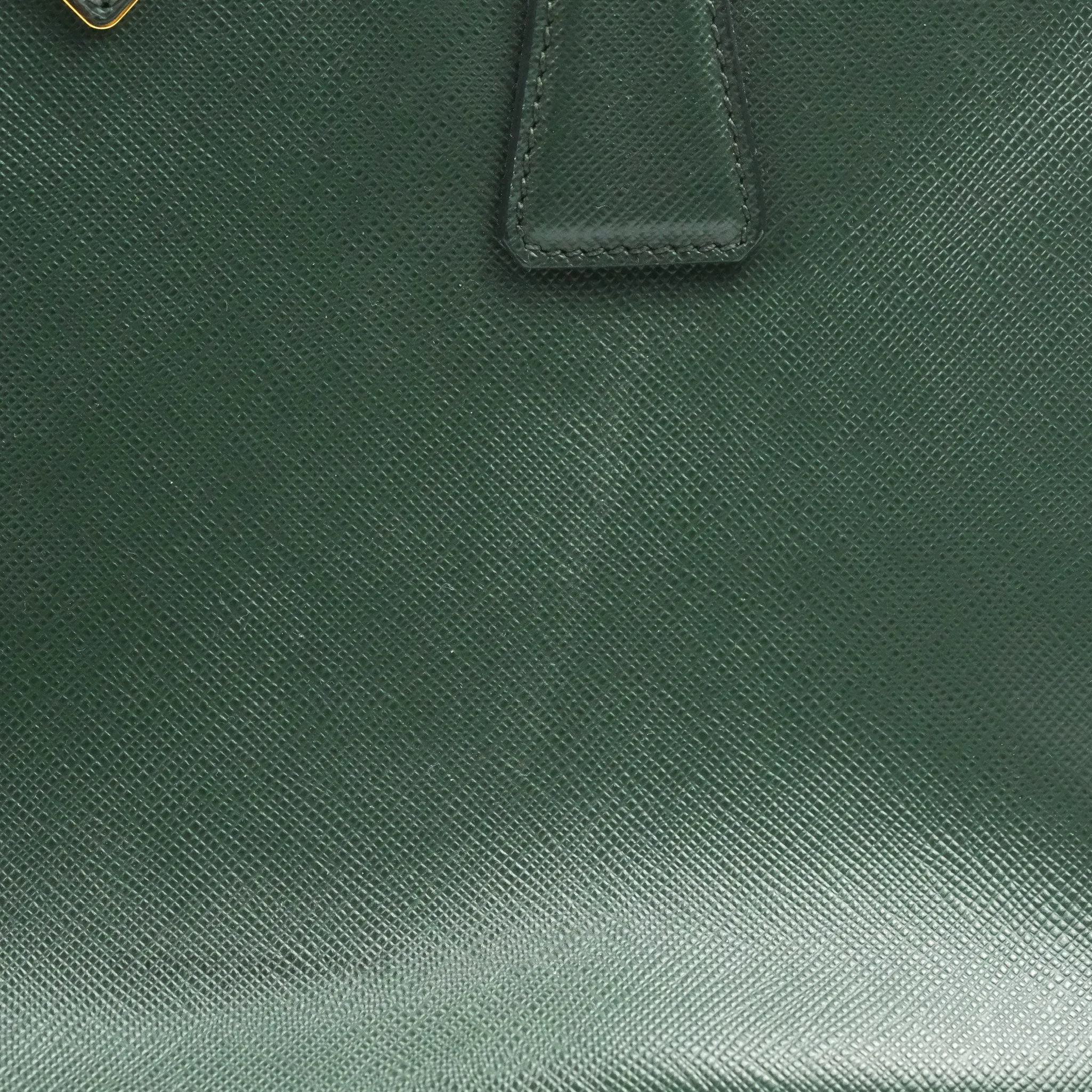 Prada Small Saffiano Lux Galleria Bag Emerald
