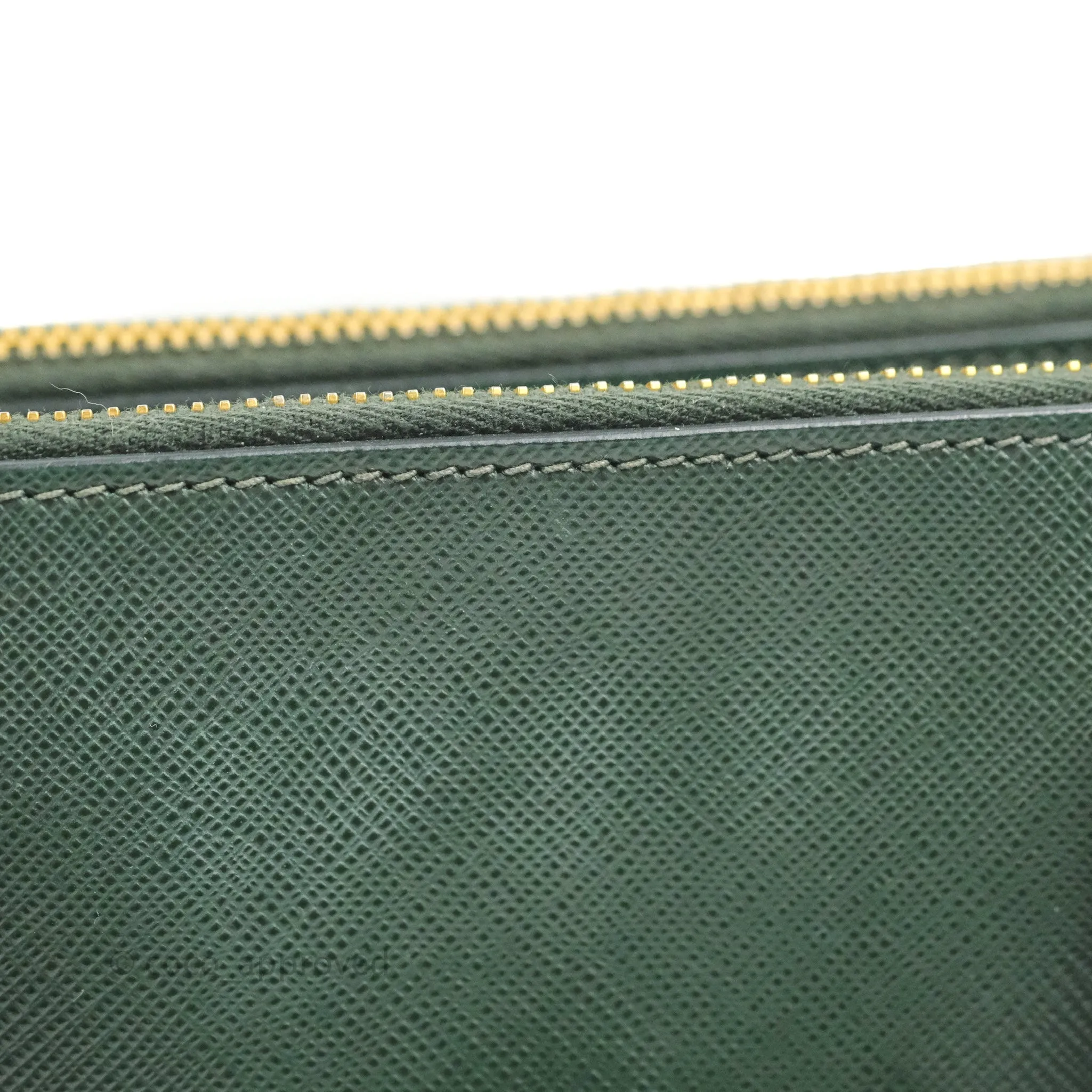 Prada Small Saffiano Lux Galleria Bag Emerald