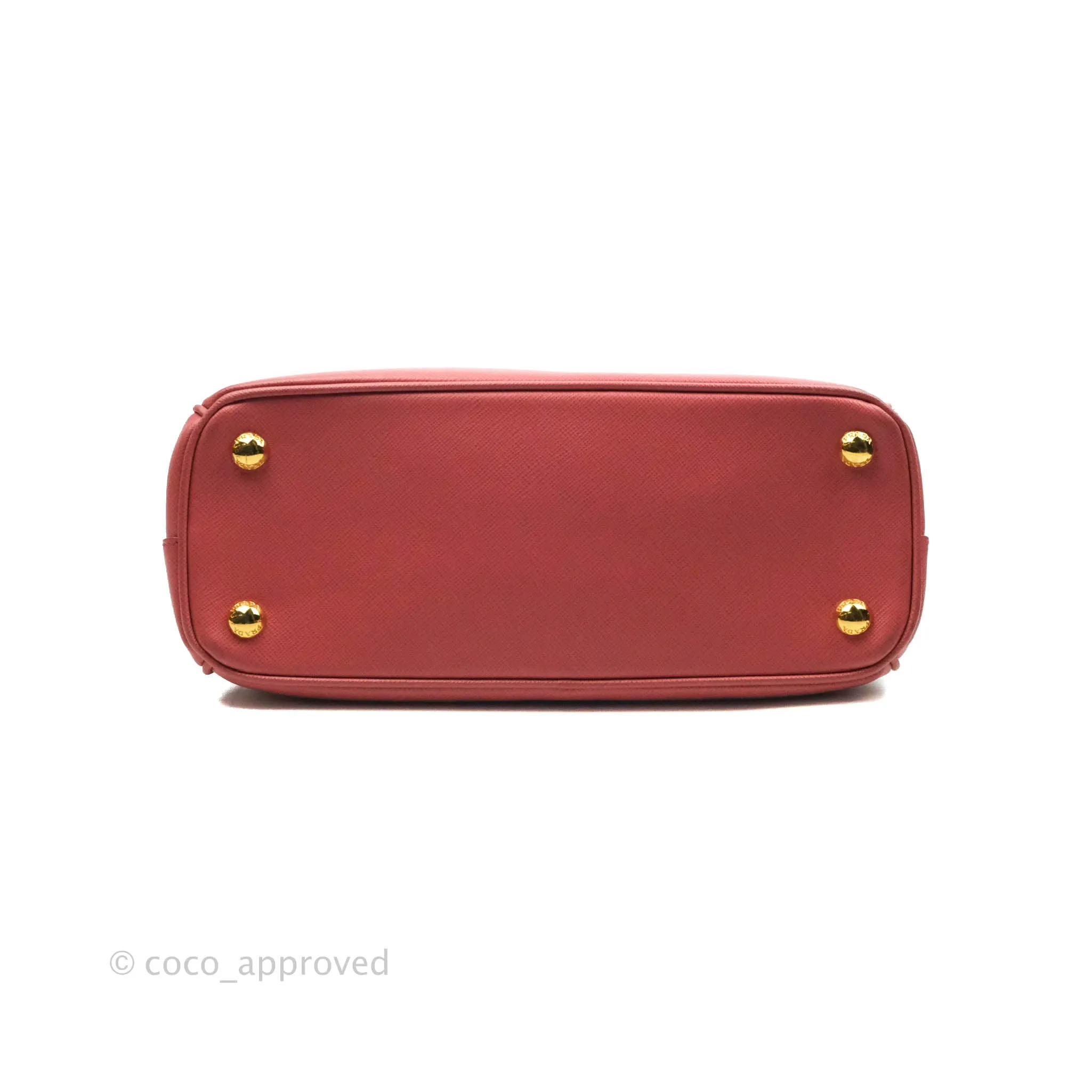 Prada Small Saffiano Lux Pink Tamaris Galleria Bag