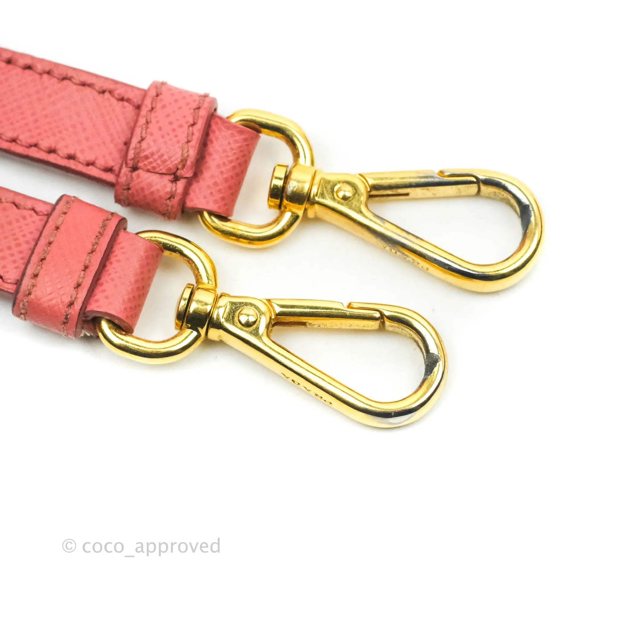 Prada Small Saffiano Lux Pink Tamaris Galleria Bag
