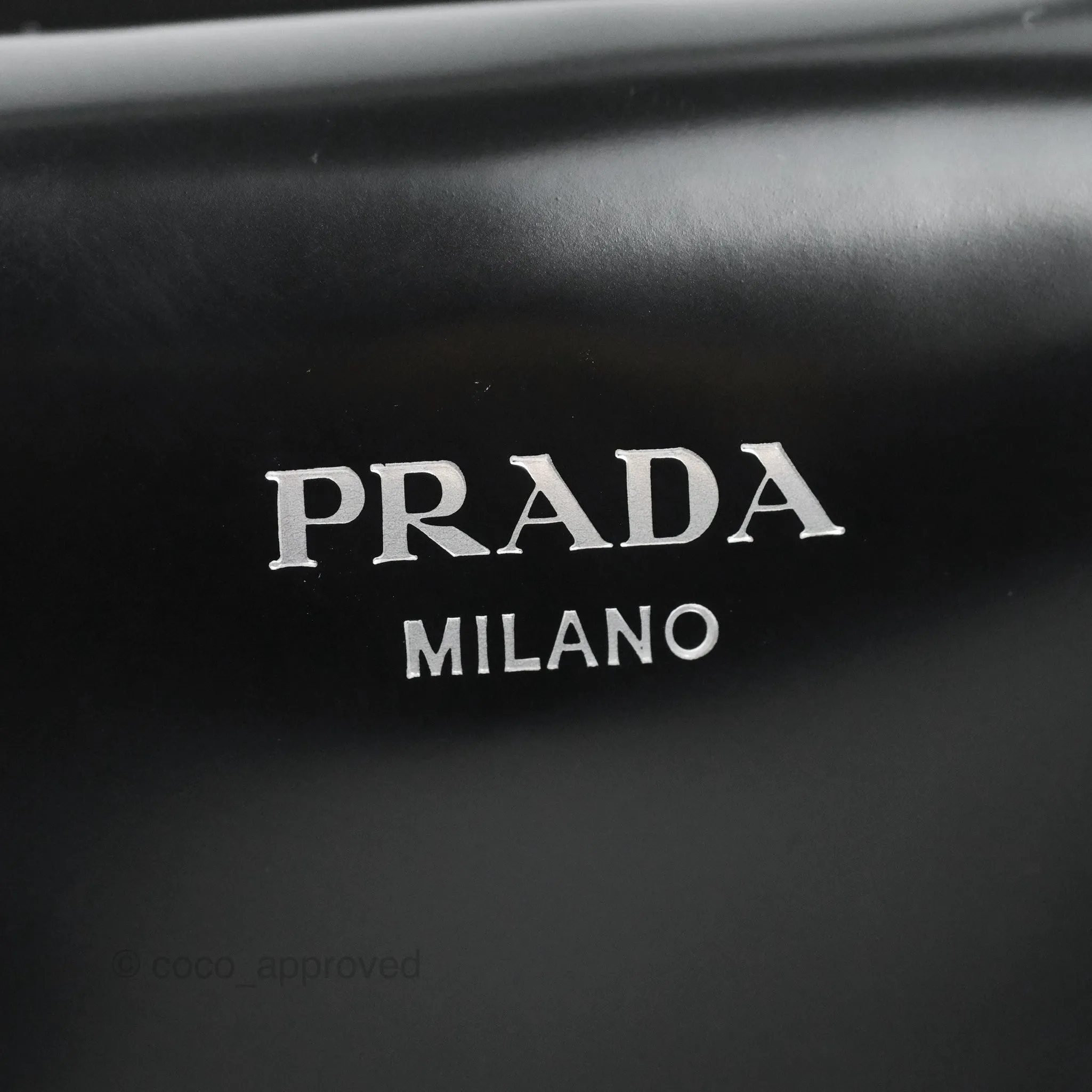 Prada Small Supernova Handbag Brushed Leather Black