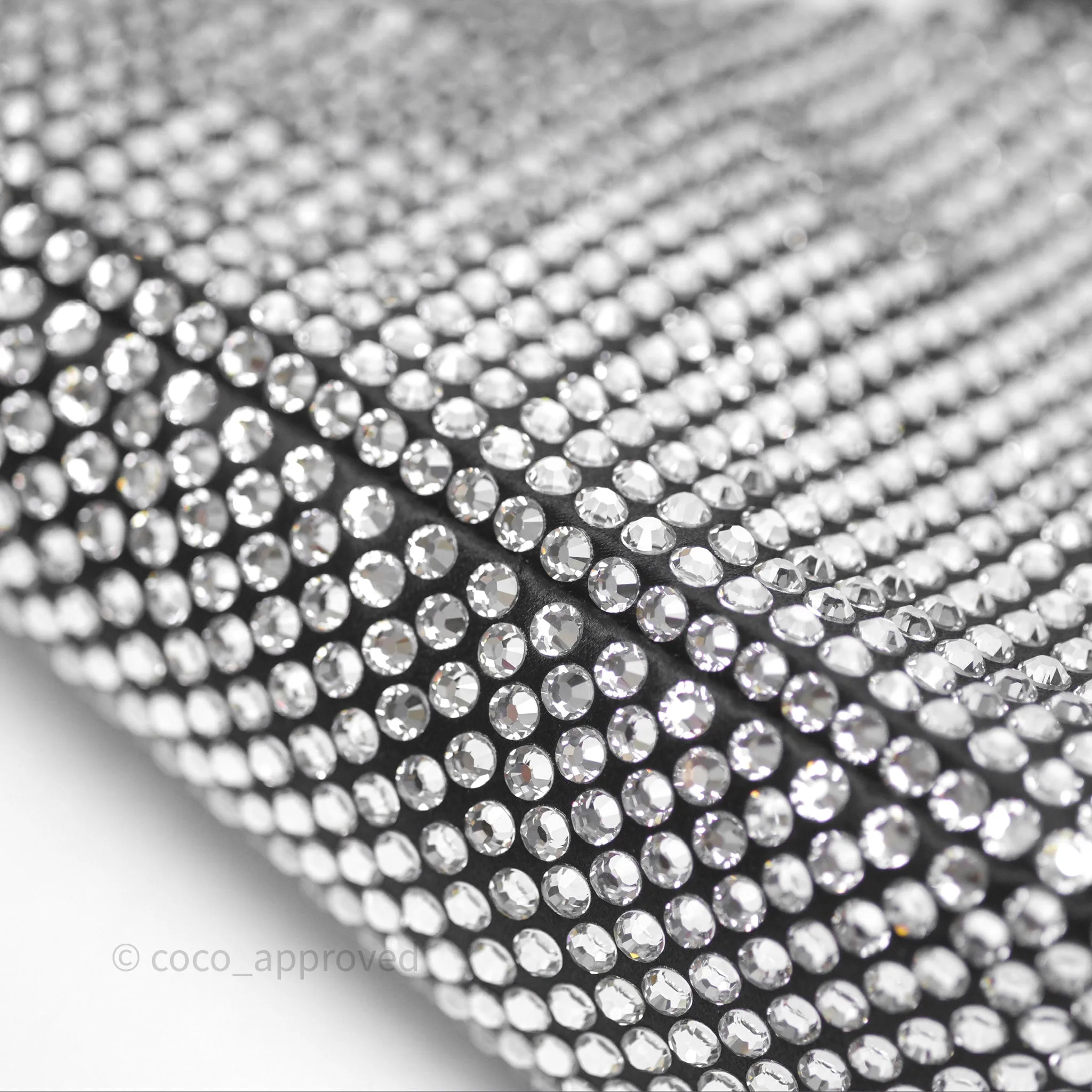 Prada Triangle Crystal Bag Black