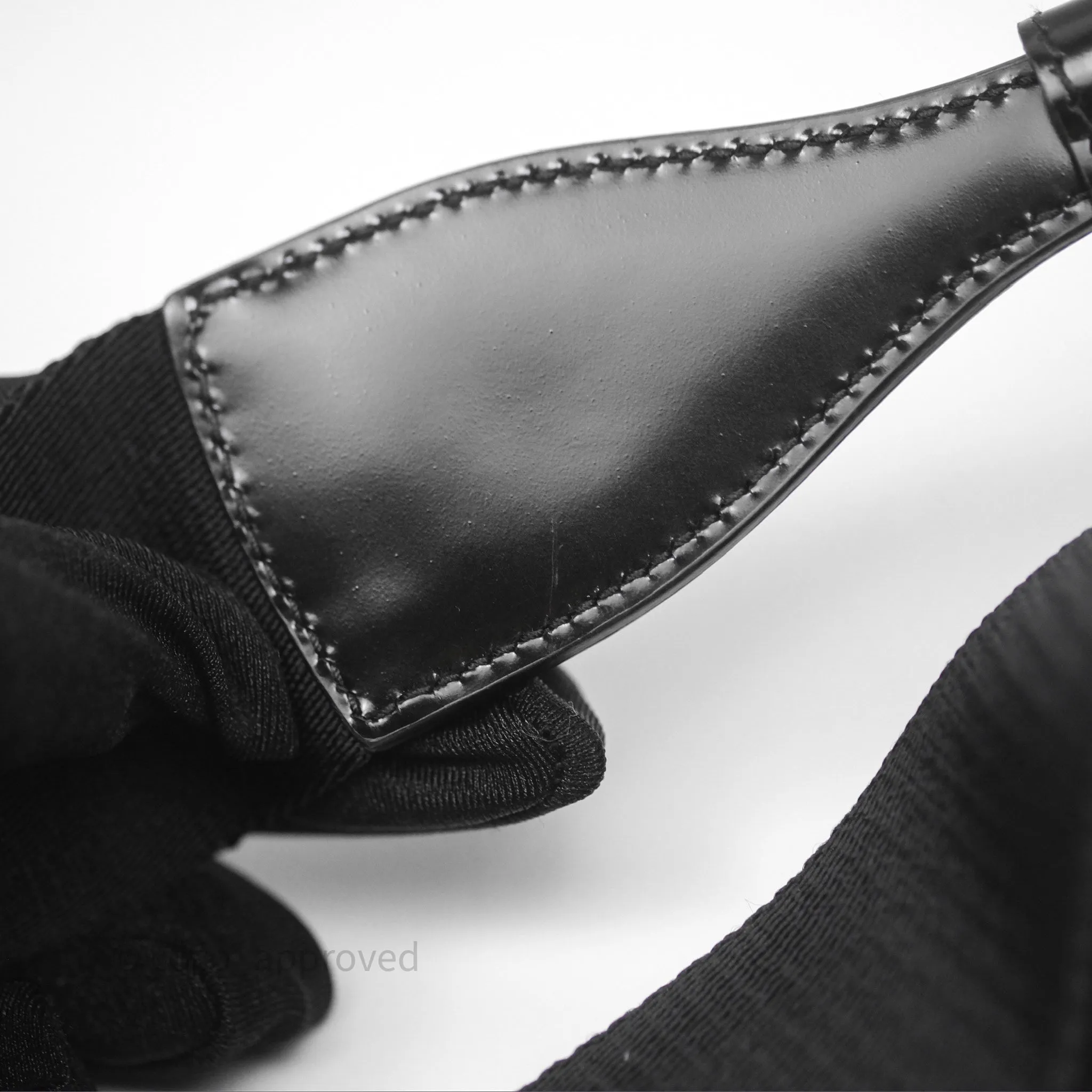 Prada Triangle Crystal Bag Black