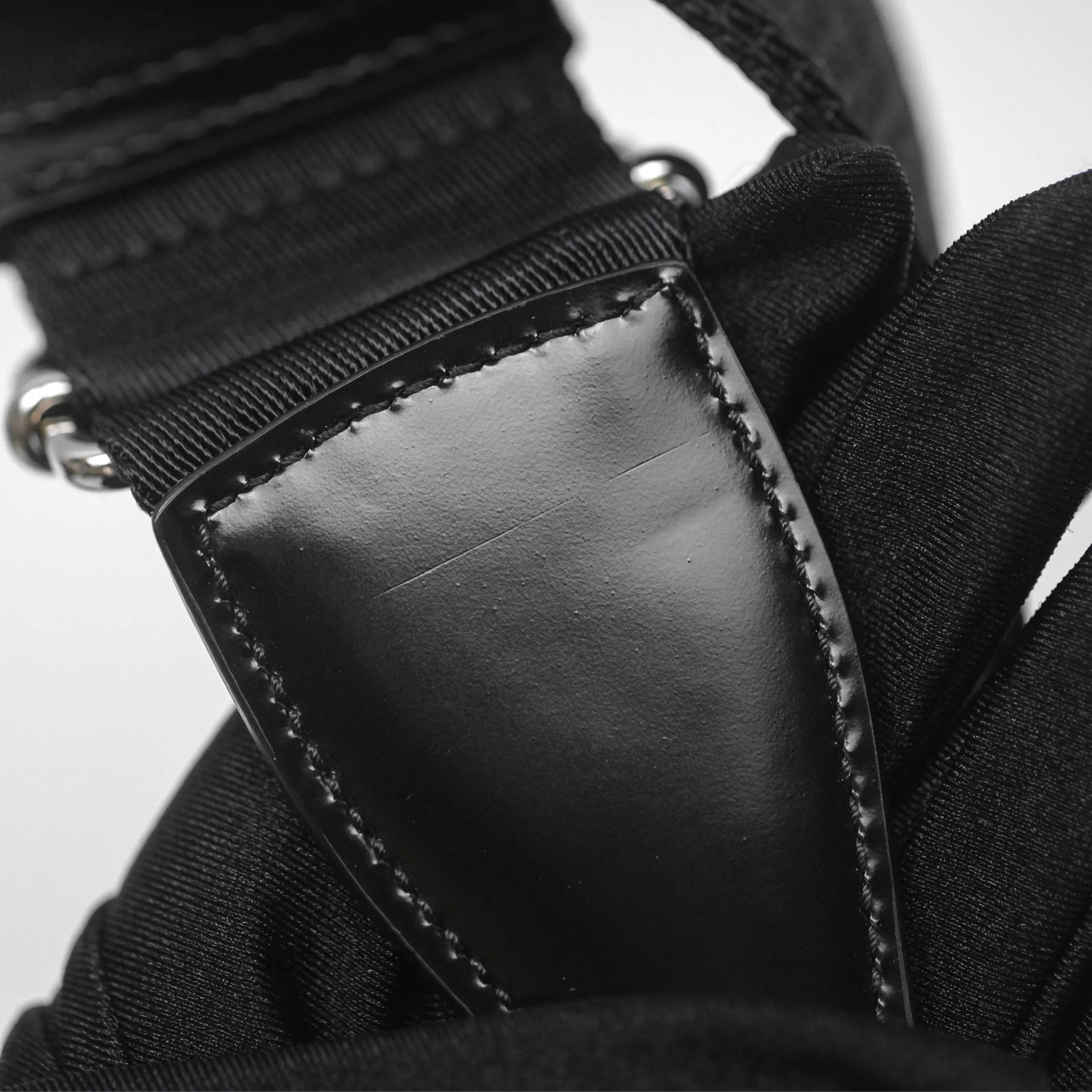 Prada Triangle Crystal Bag Black