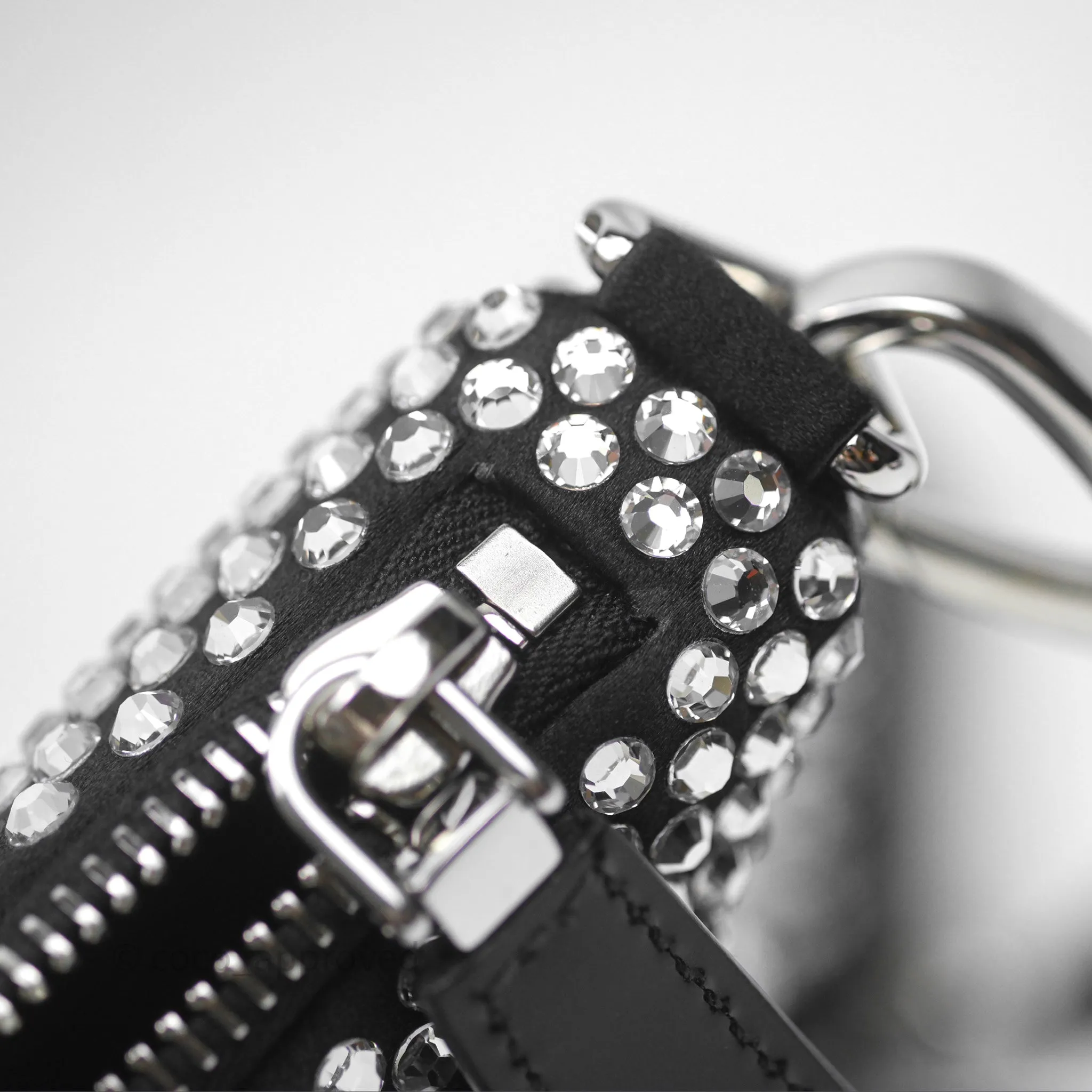 Prada Triangle Crystal Bag Black