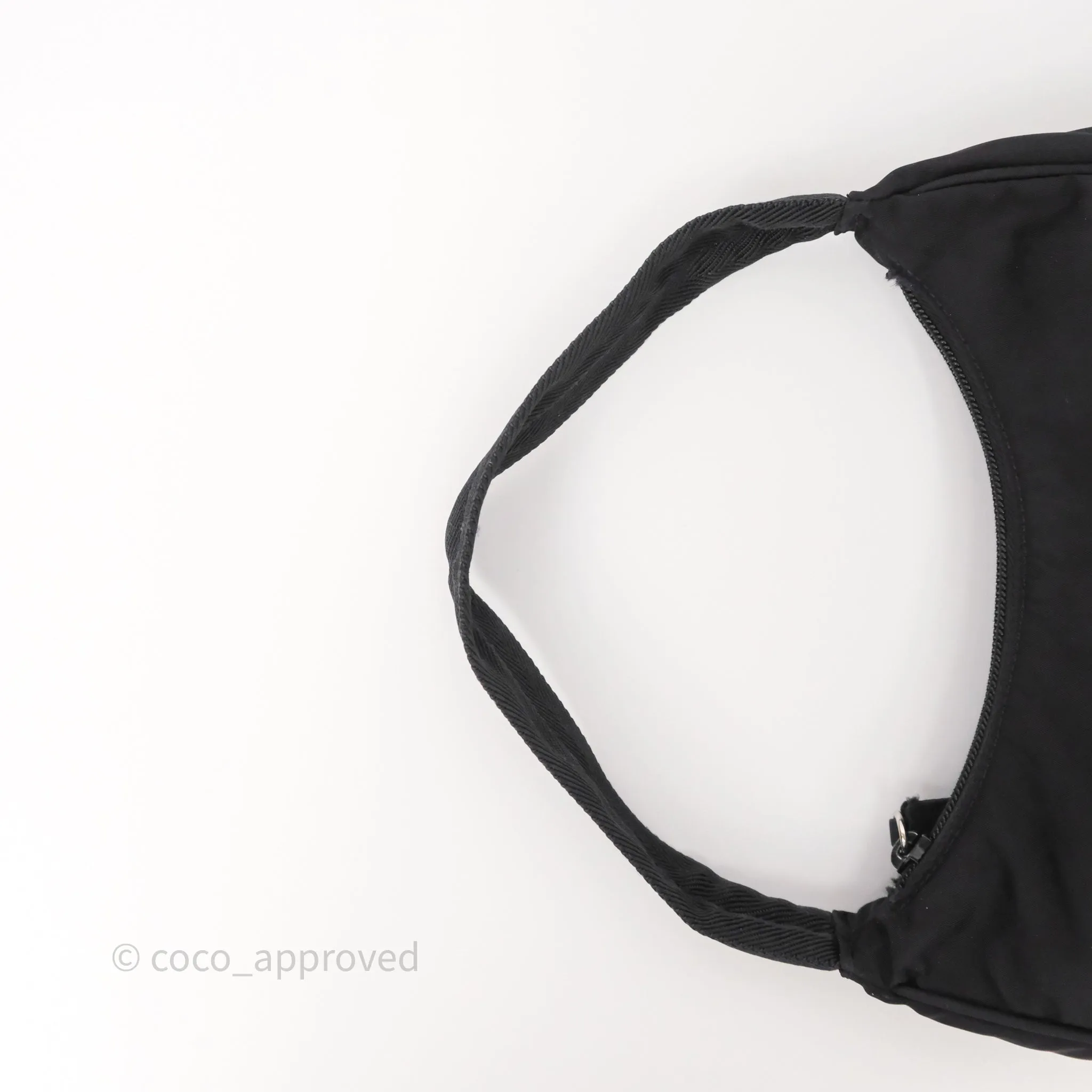 Prada Vintage Mini Bag Black Nylon Silver Hardware