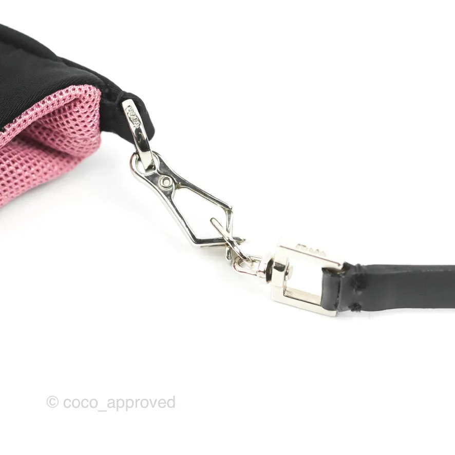Prada Vintage Small Tessuto Hobo Bag Black Nylon