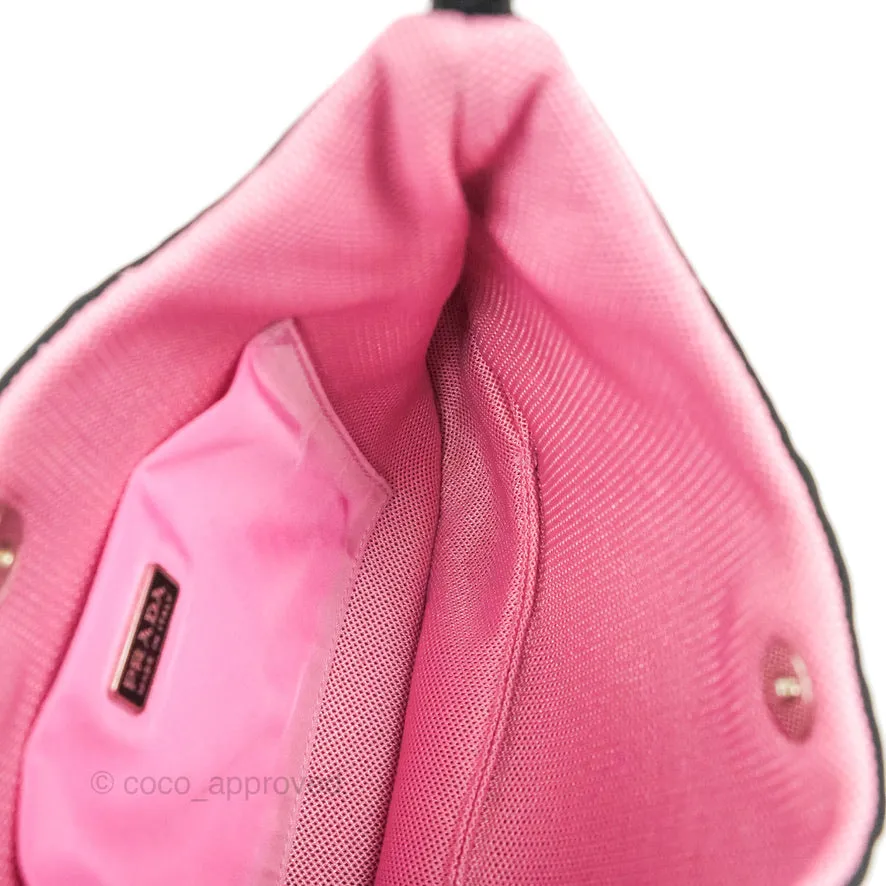 Prada Vintage Small Tessuto Hobo Bag Black Nylon
