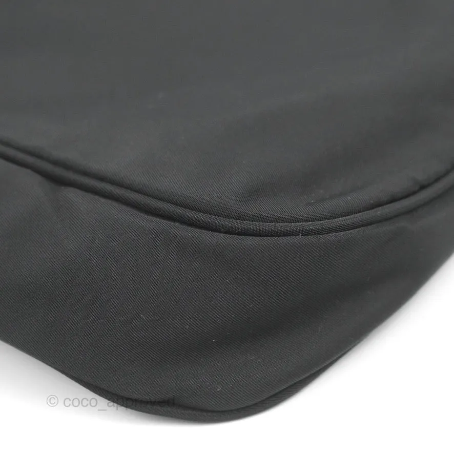 Prada Vintage Small Tessuto Hobo Bag Black Nylon
