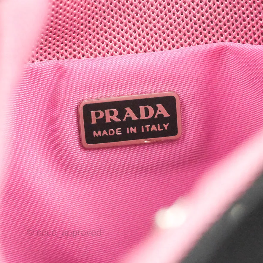 Prada Vintage Small Tessuto Hobo Bag Black Nylon
