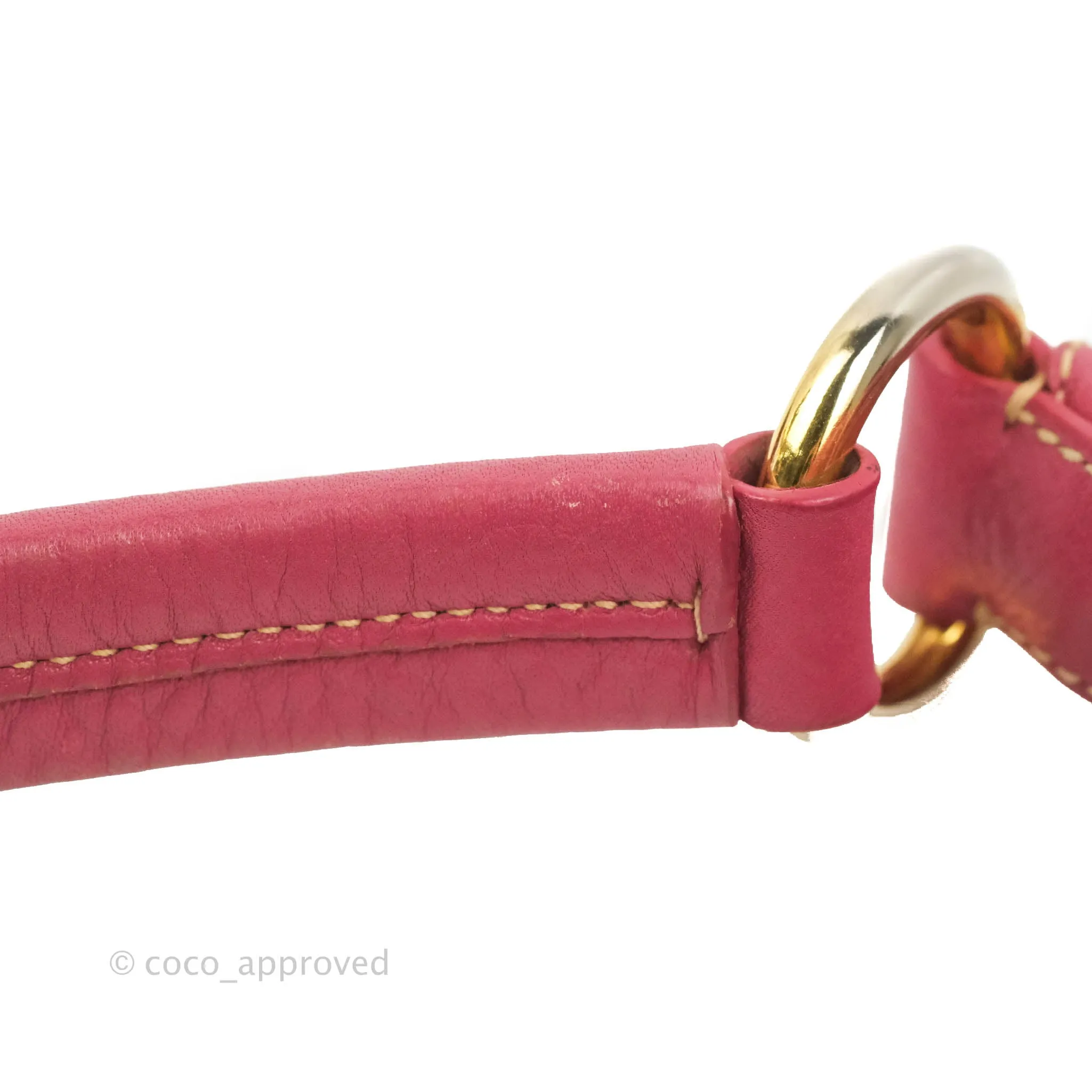 Prada Vitello Daino Hobo Bag Dark Pink