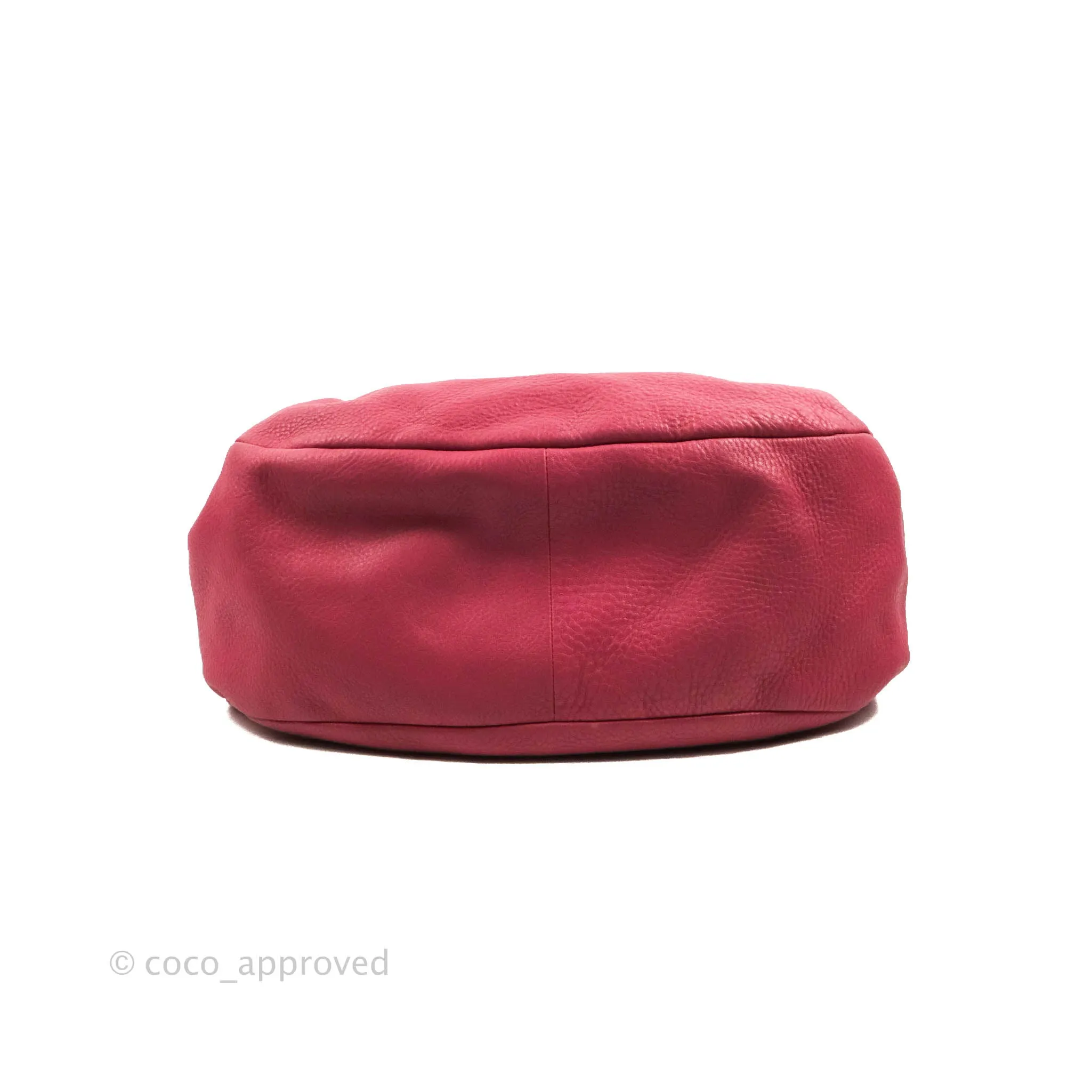 Prada Vitello Daino Hobo Bag Dark Pink