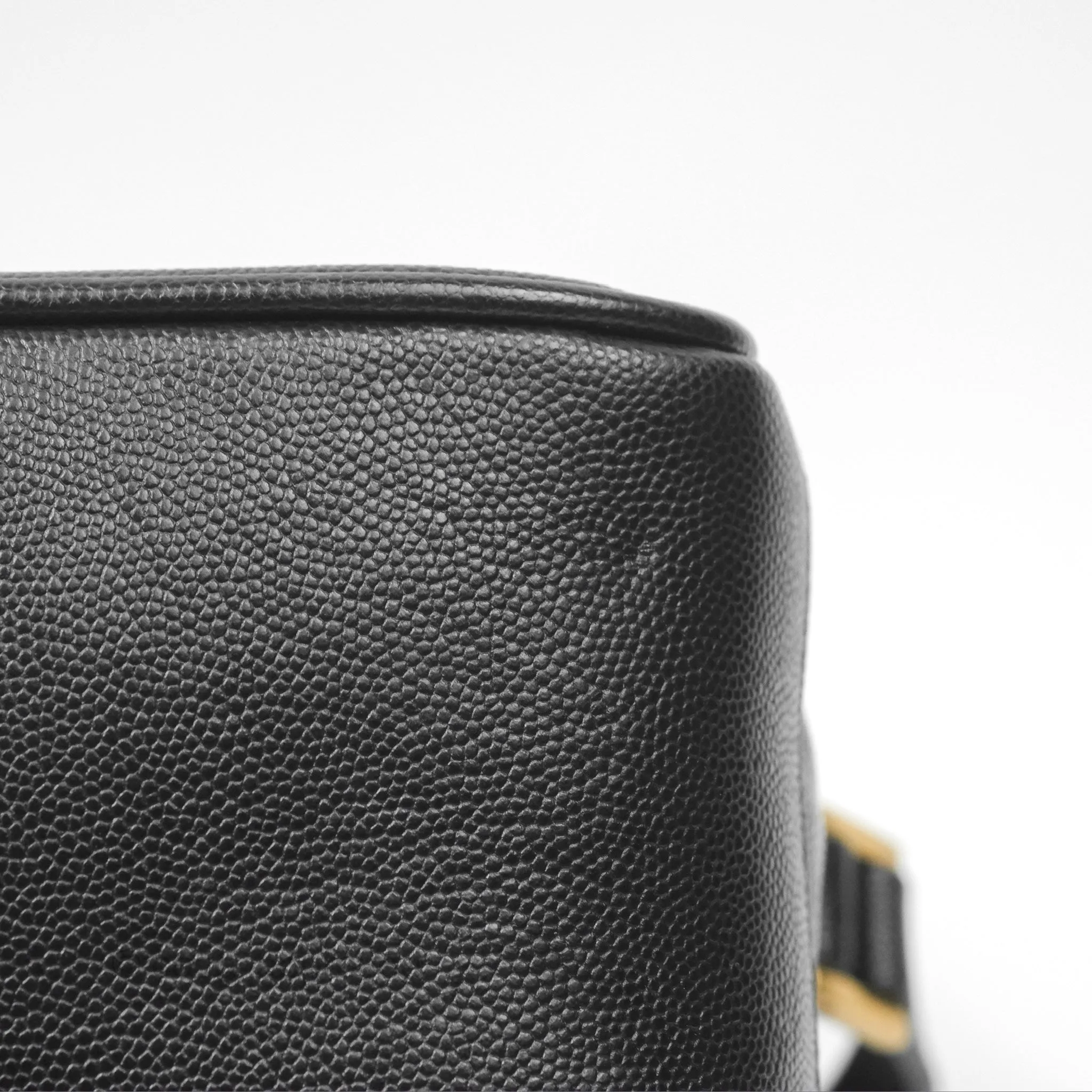 Saint Laurent 80's Vanity Bag Quilted Black Grained Calfskin