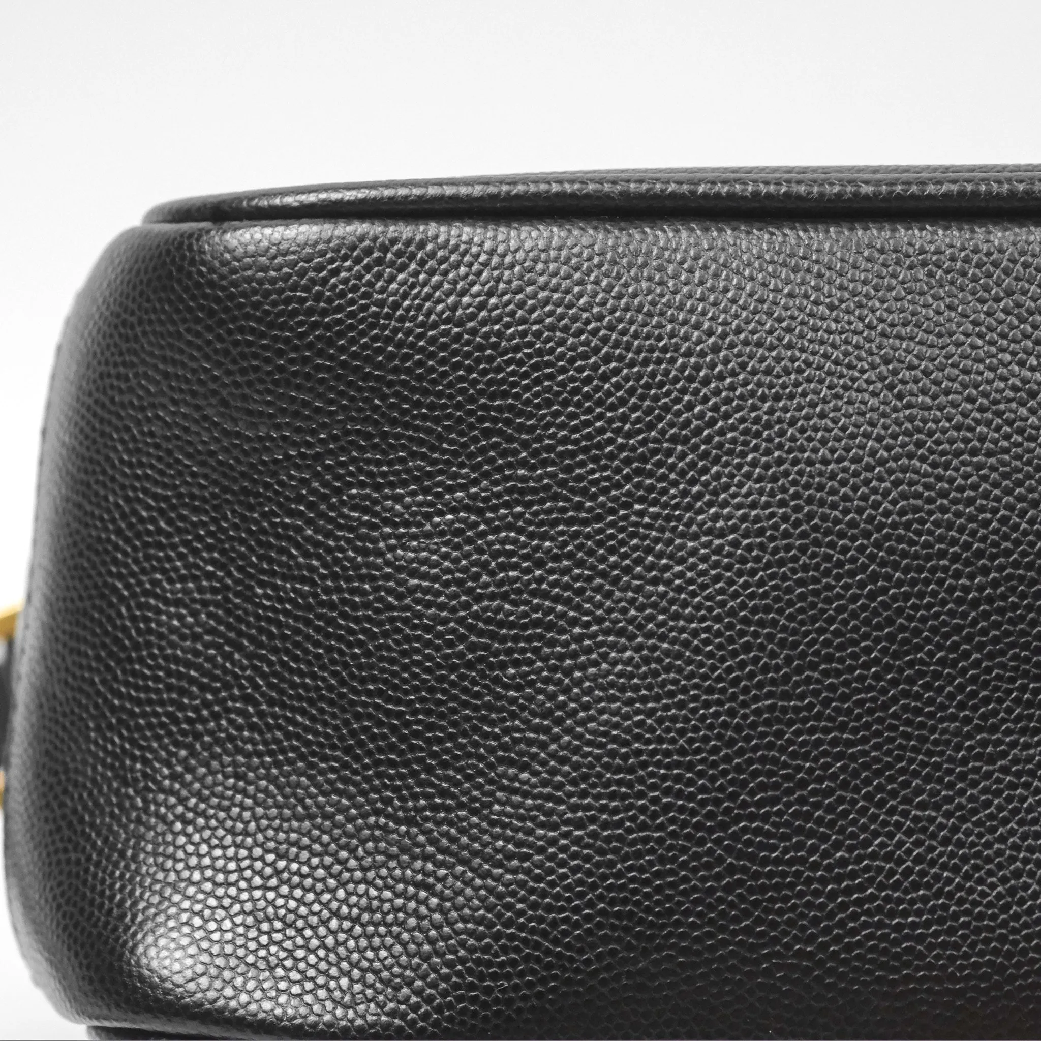 Saint Laurent 80's Vanity Bag Quilted Black Grained Calfskin