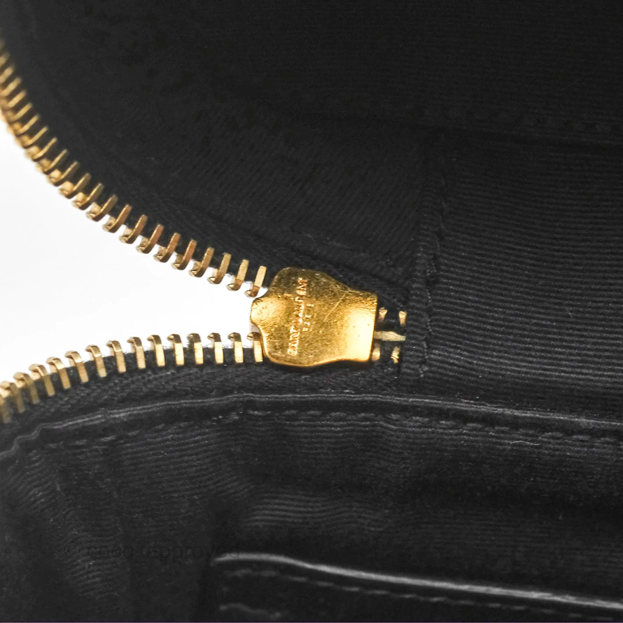 Saint Laurent 80's Vanity Bag Quilted Black Grained Calfskin