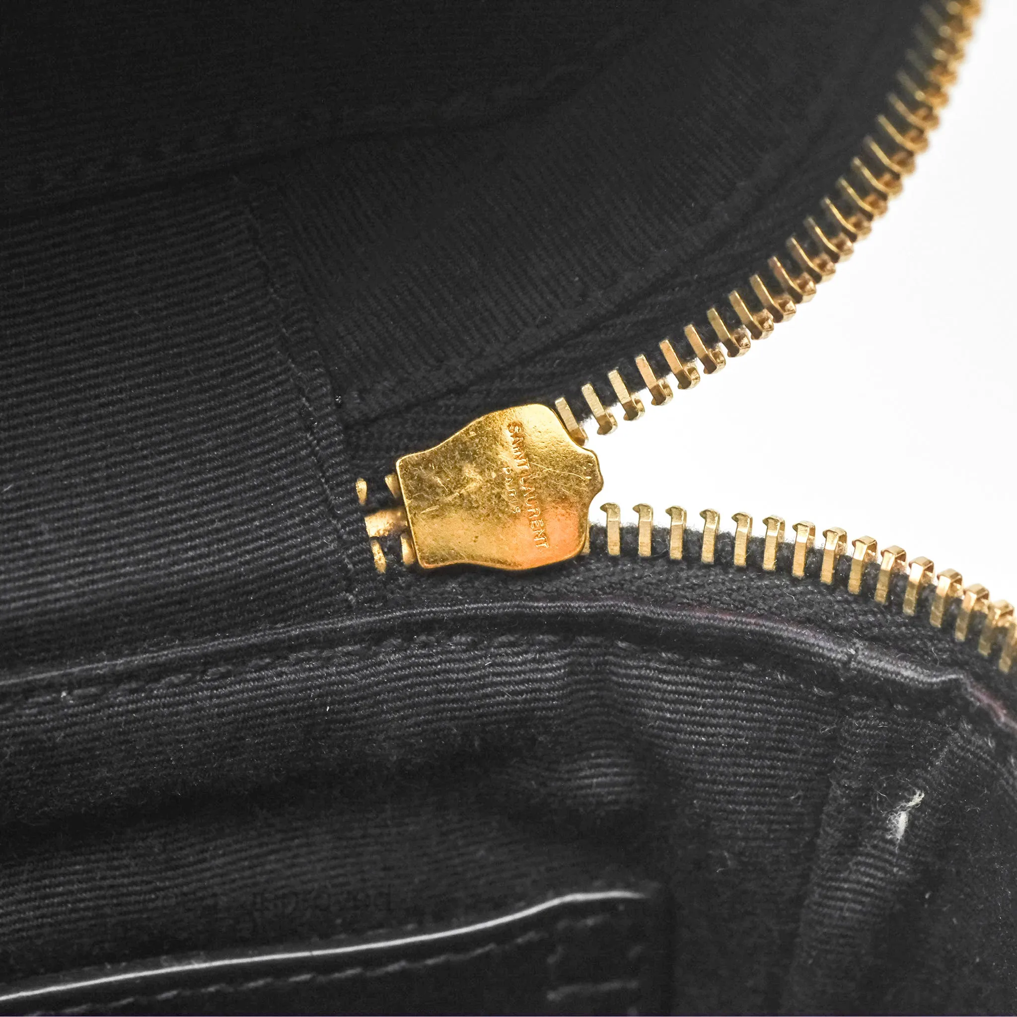 Saint Laurent 80's Vanity Bag Quilted Black Grained Calfskin