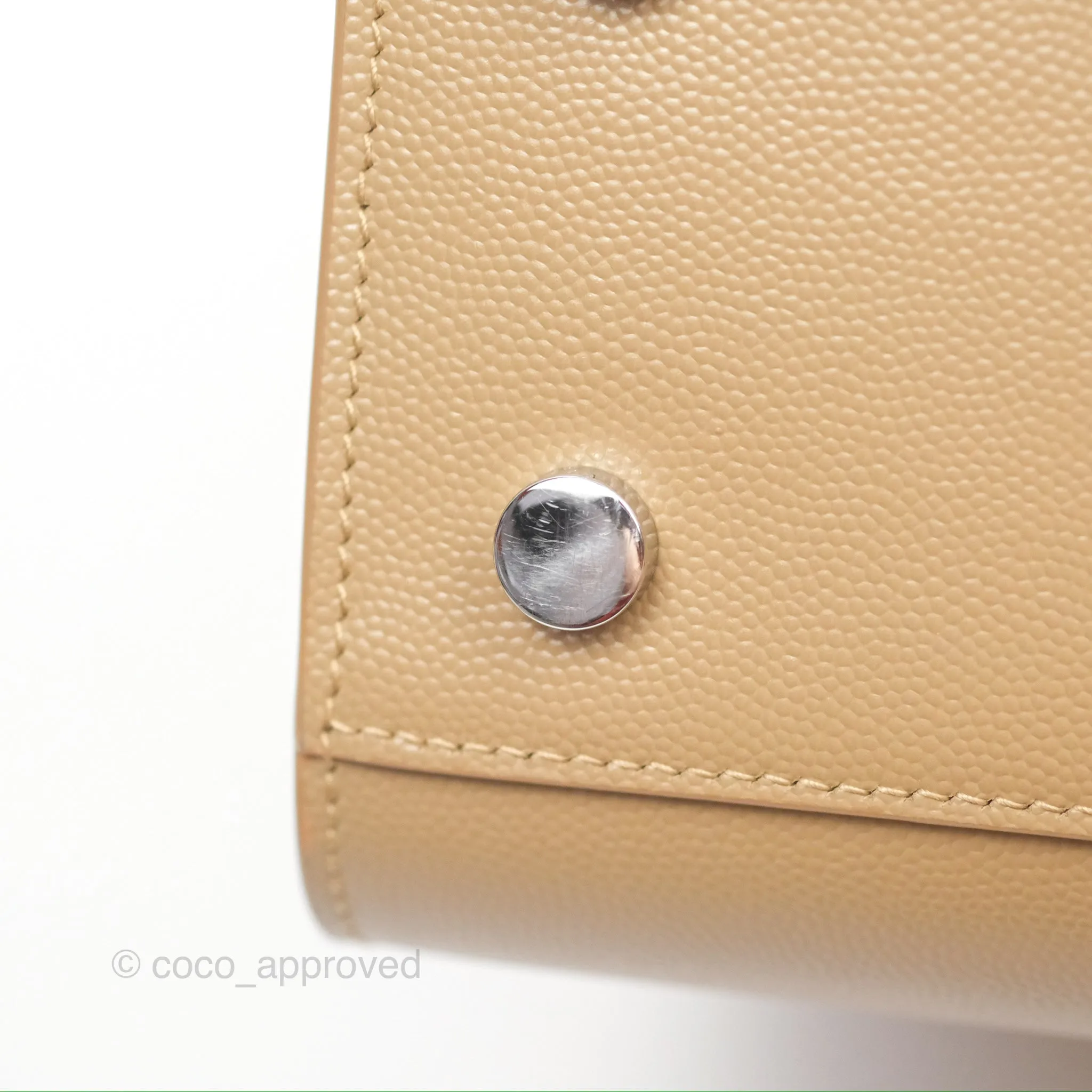 Saint Laurent Baby Classic Sac De Jour Calfskin Beige Silver Hardware