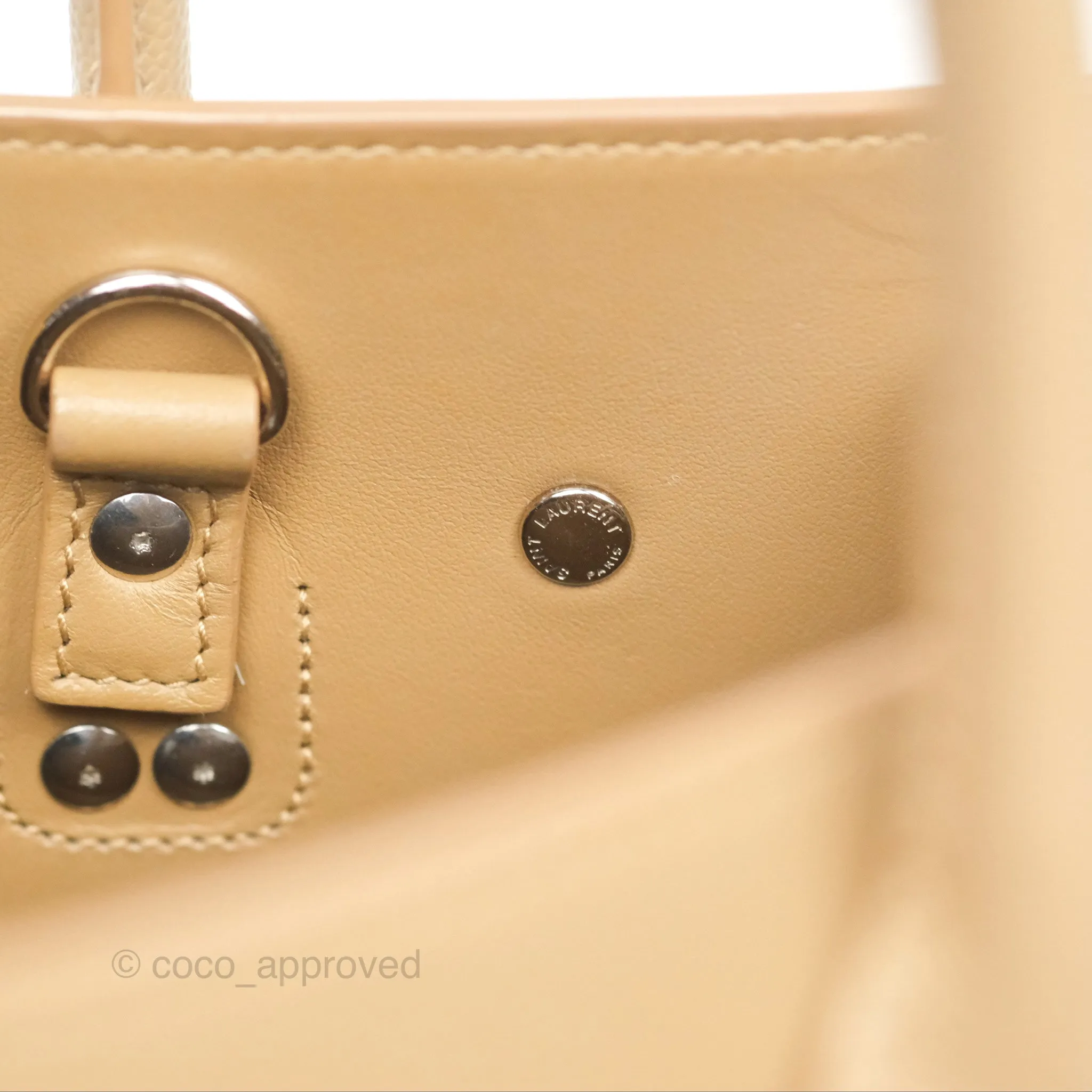 Saint Laurent Baby Classic Sac De Jour Calfskin Beige Silver Hardware