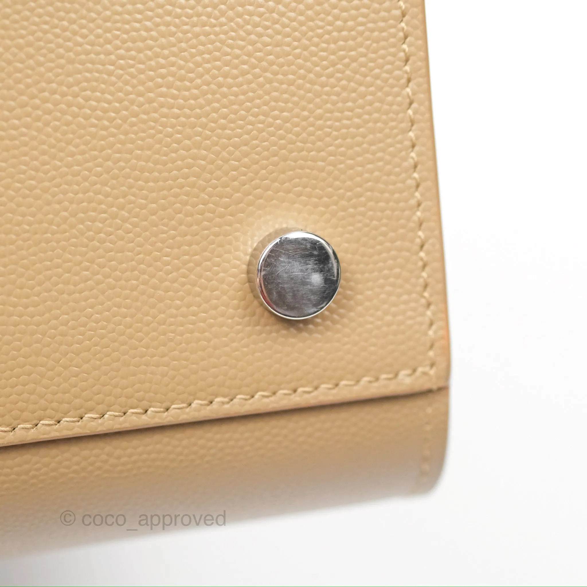 Saint Laurent Baby Classic Sac De Jour Calfskin Beige Silver Hardware