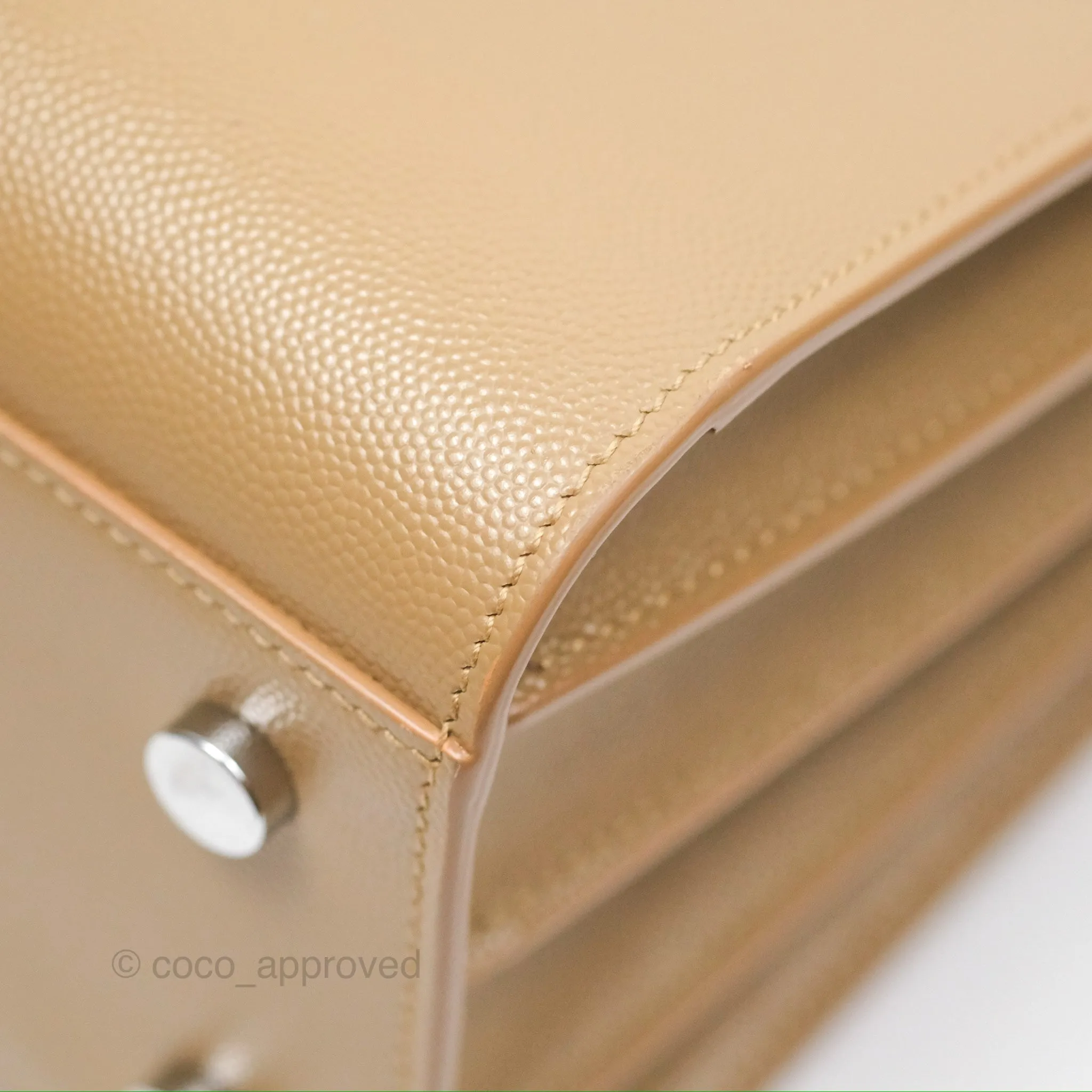 Saint Laurent Baby Classic Sac De Jour Calfskin Beige Silver Hardware