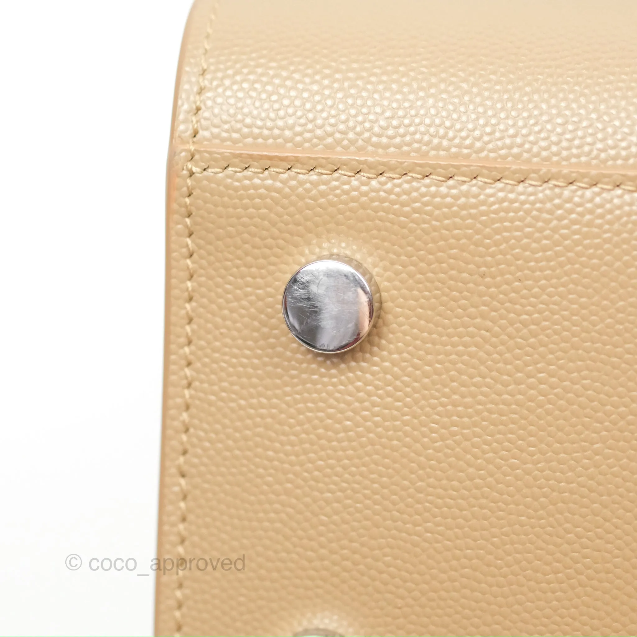 Saint Laurent Baby Classic Sac De Jour Calfskin Beige Silver Hardware