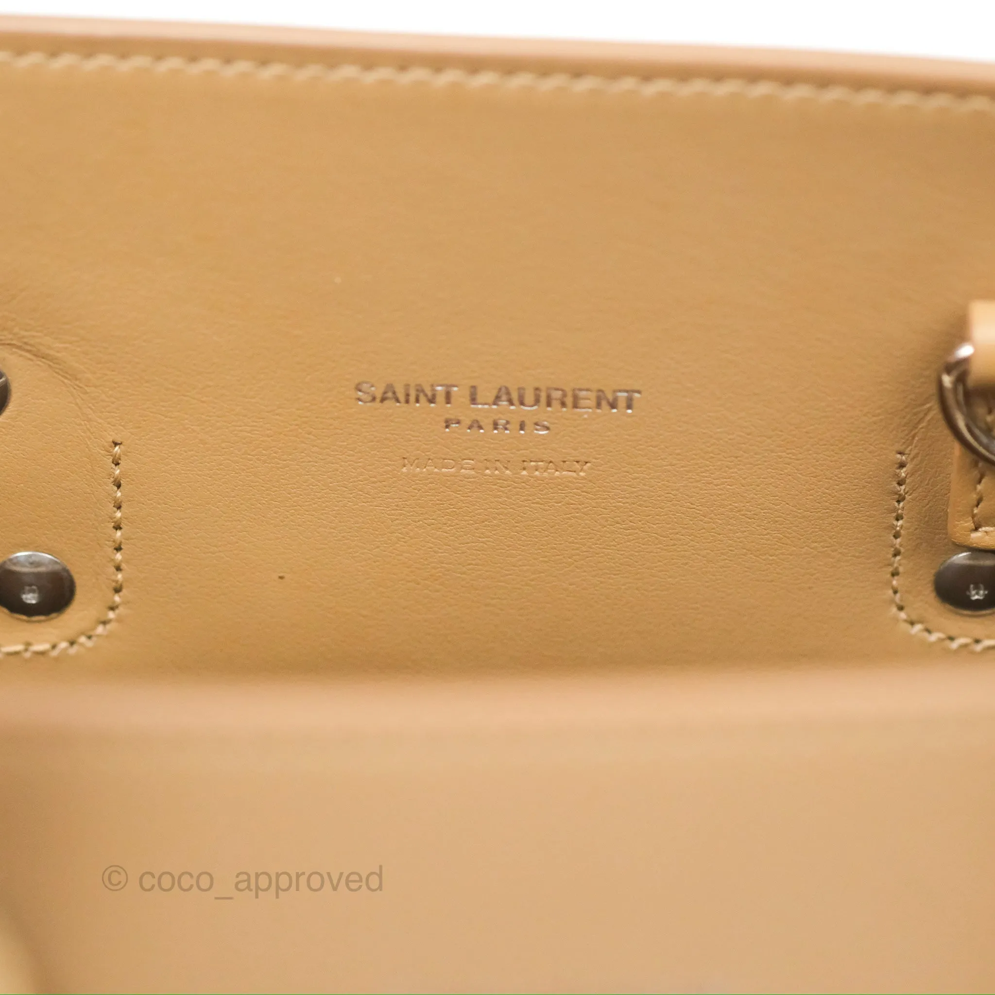 Saint Laurent Baby Classic Sac De Jour Calfskin Beige Silver Hardware