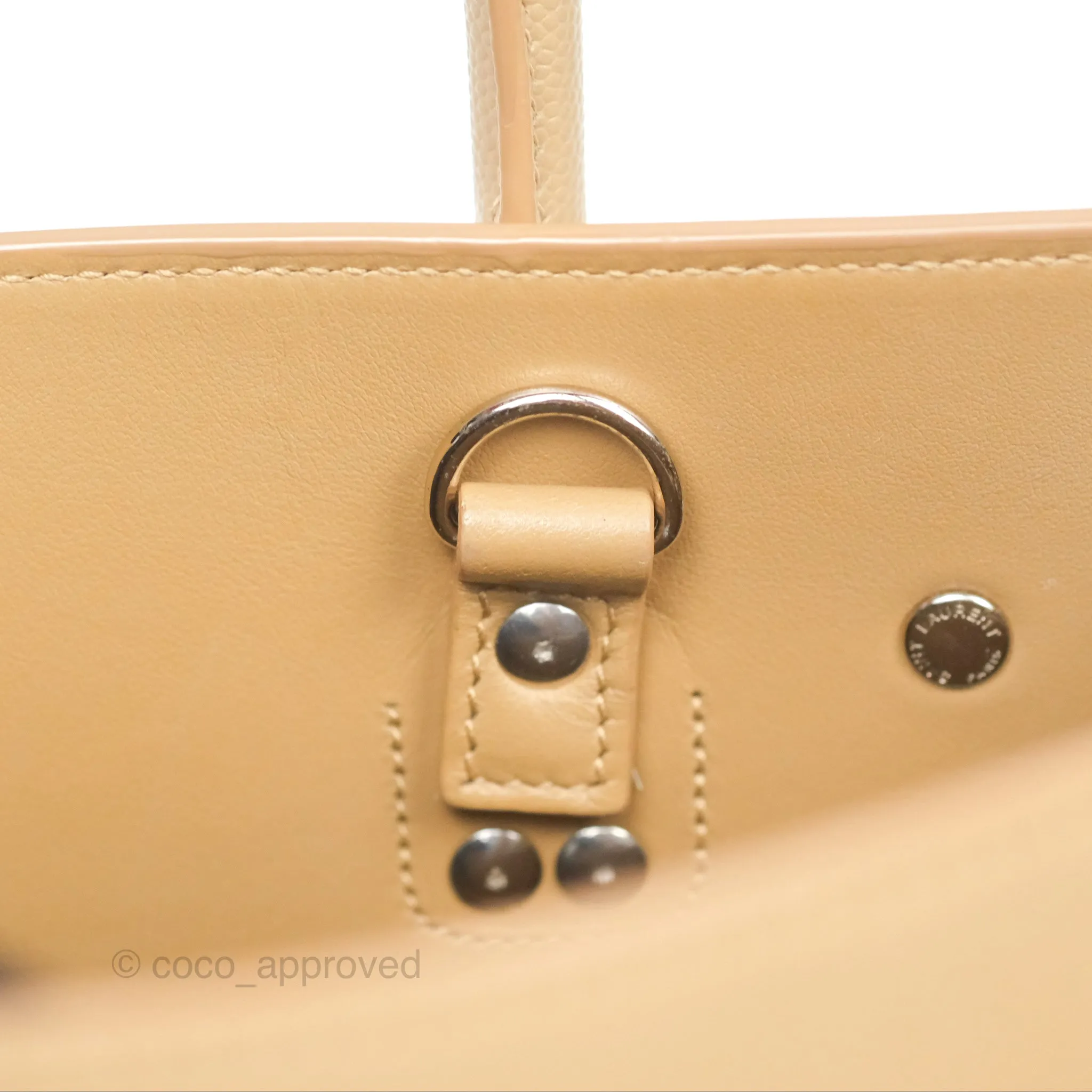 Saint Laurent Baby Classic Sac De Jour Calfskin Beige Silver Hardware