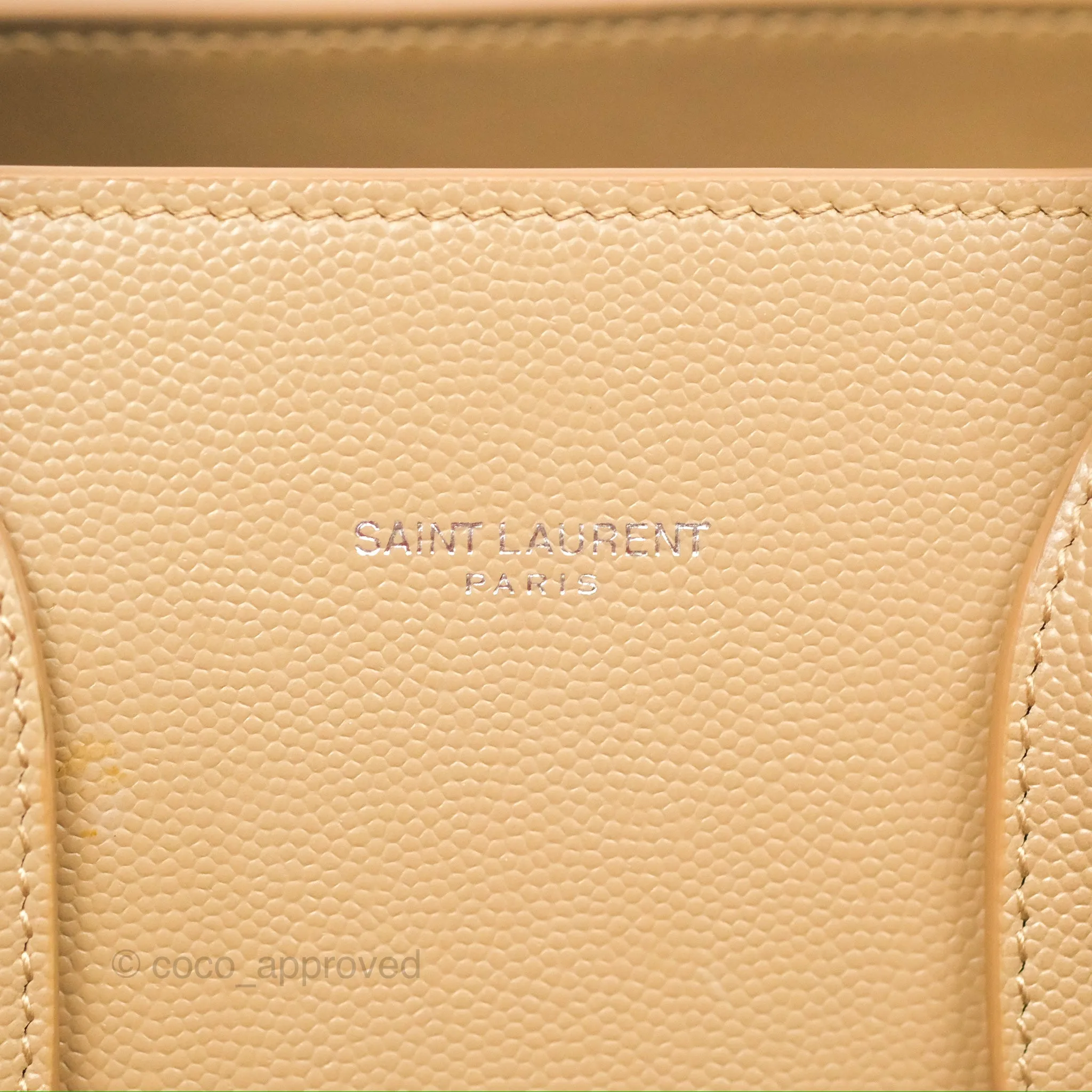 Saint Laurent Baby Classic Sac De Jour Calfskin Beige Silver Hardware