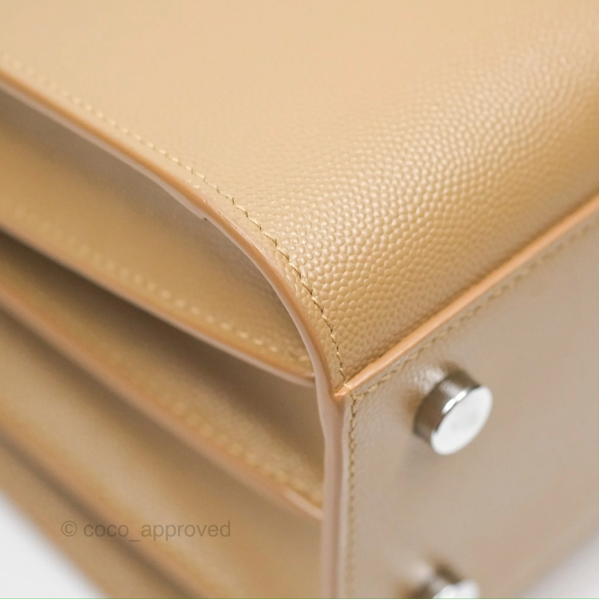 Saint Laurent Baby Classic Sac De Jour Calfskin Beige Silver Hardware