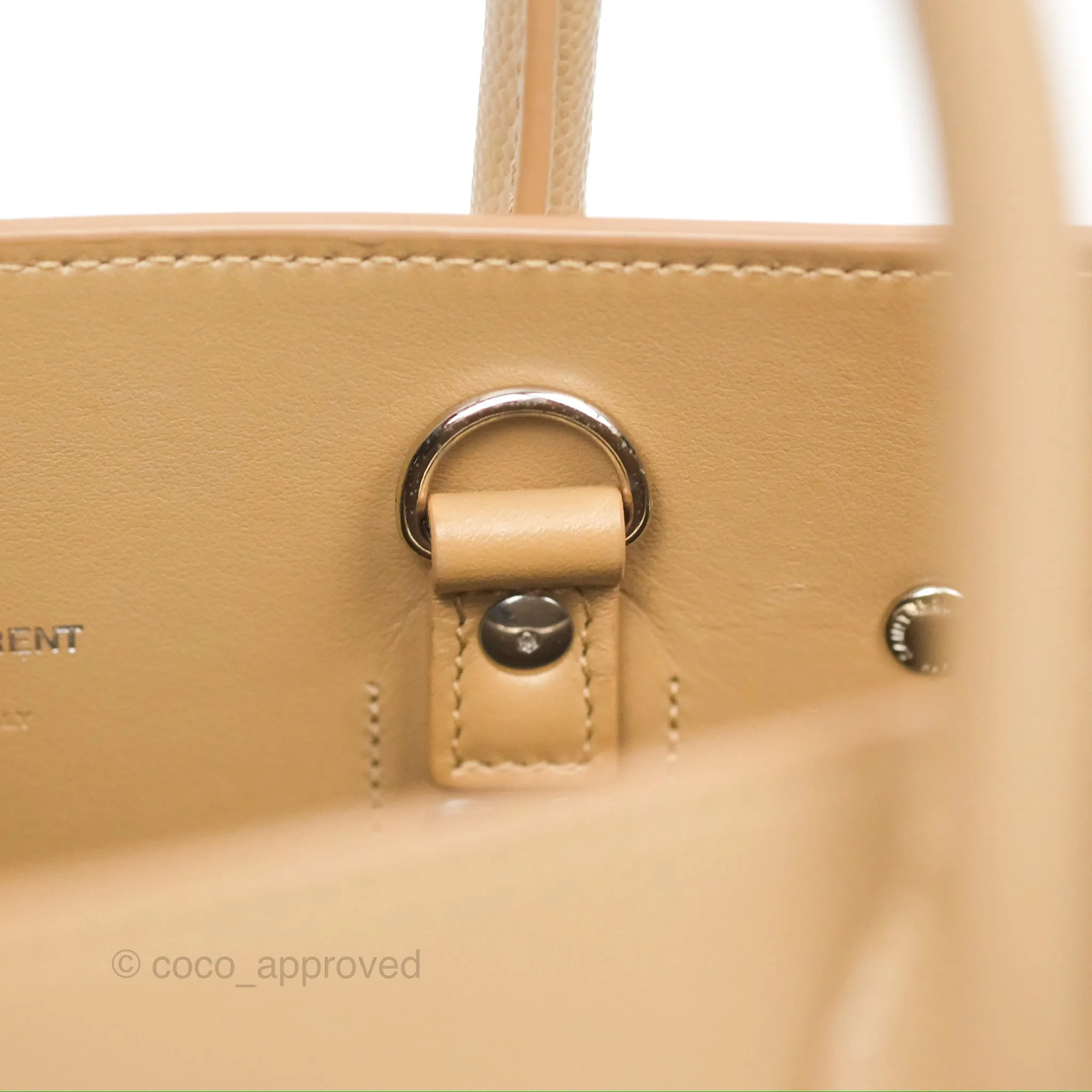 Saint Laurent Baby Classic Sac De Jour Calfskin Beige Silver Hardware