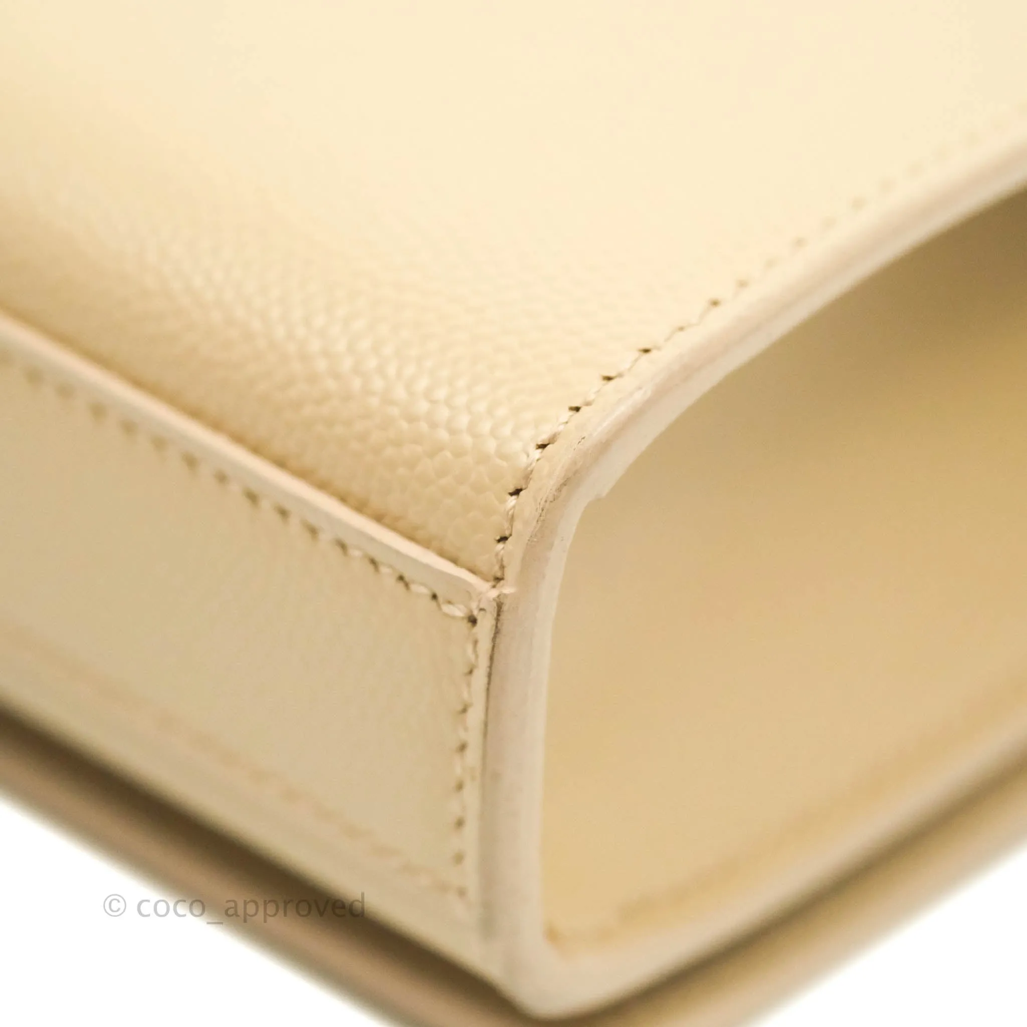 Saint Laurent Beige Kate Small Grained Leather Shoulder Bag Gold Hardware
