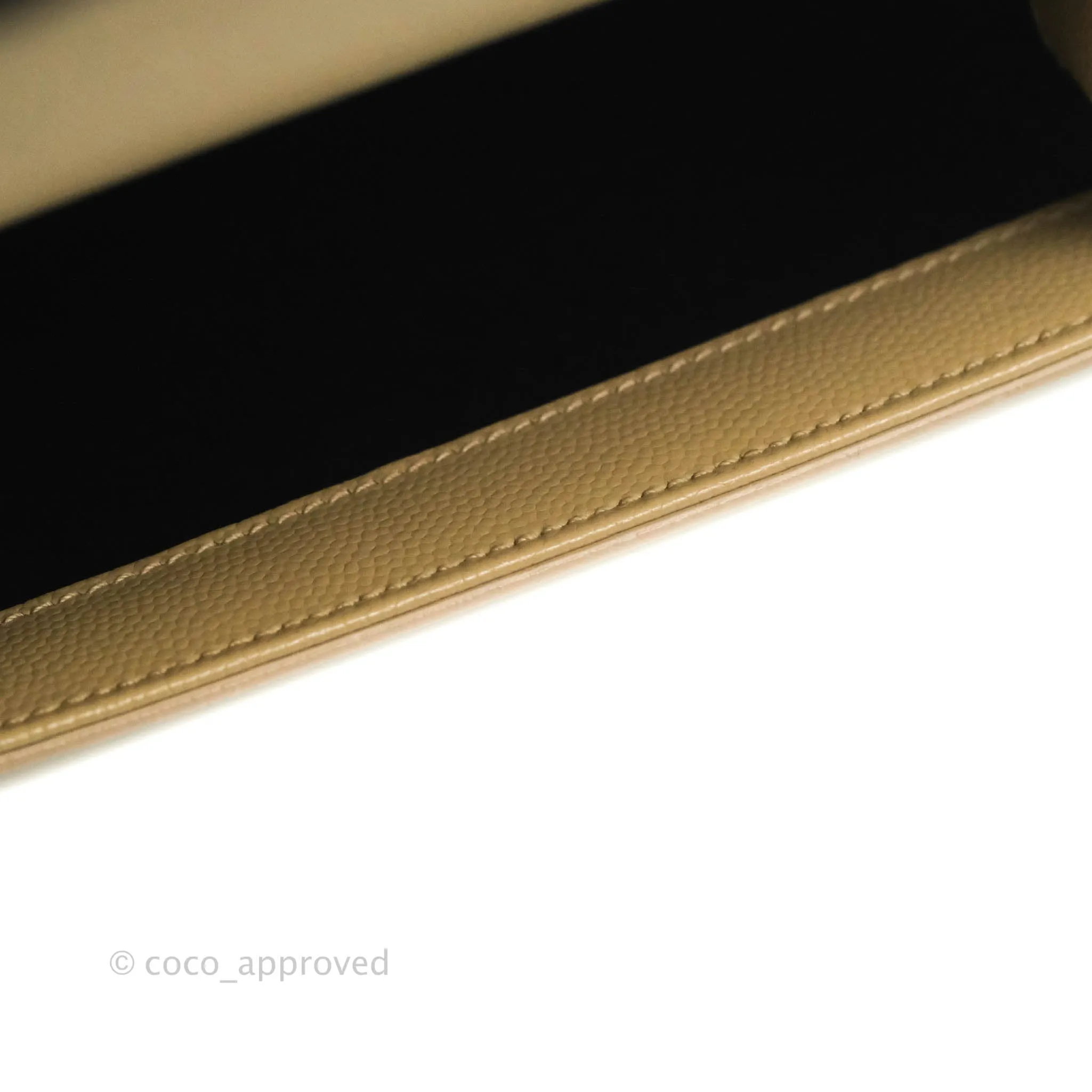 Saint Laurent Beige Kate Small Grained Leather Shoulder Bag Gold Hardware