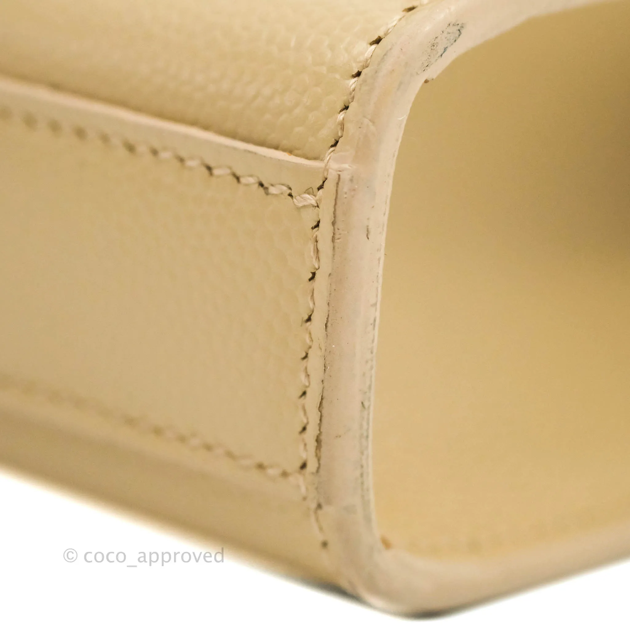 Saint Laurent Beige Kate Small Grained Leather Shoulder Bag Gold Hardware