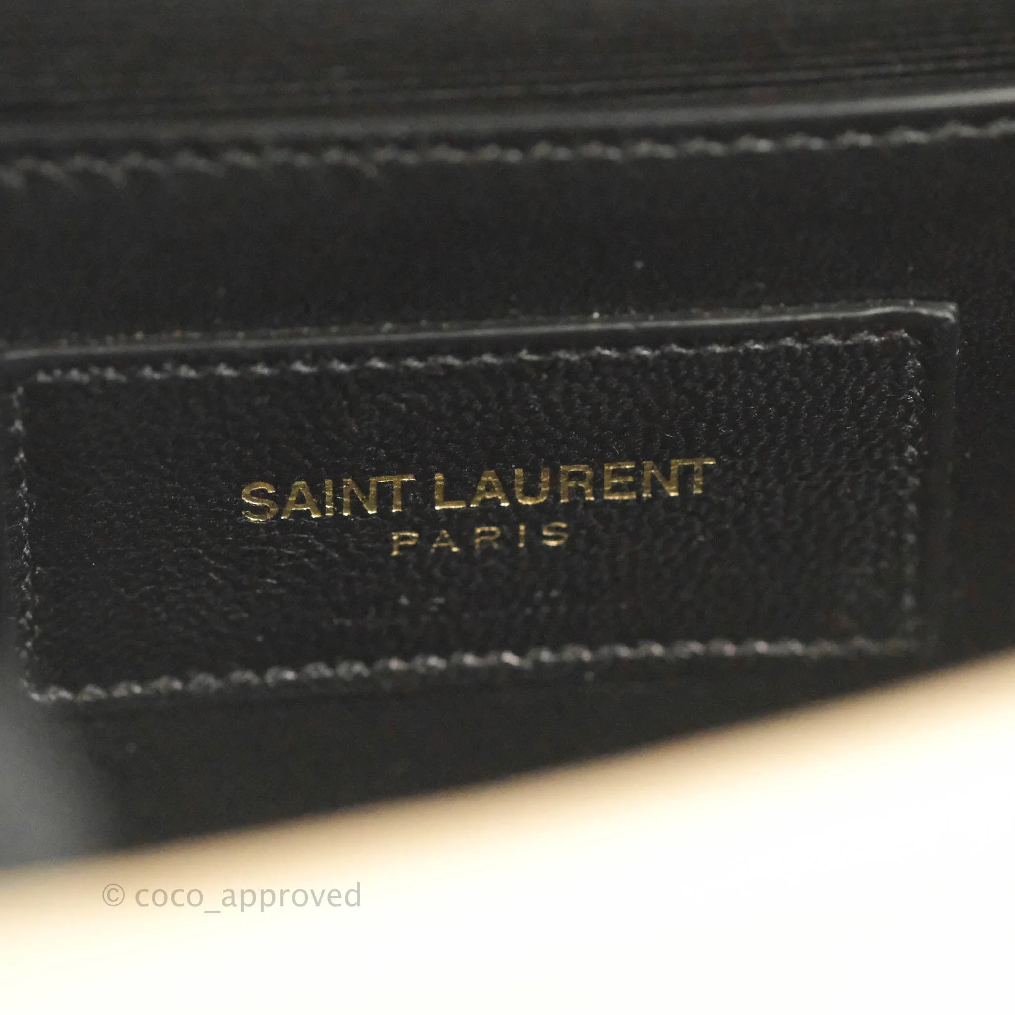 Saint Laurent Beige Kate Small Grained Leather Shoulder Bag Gold Hardware