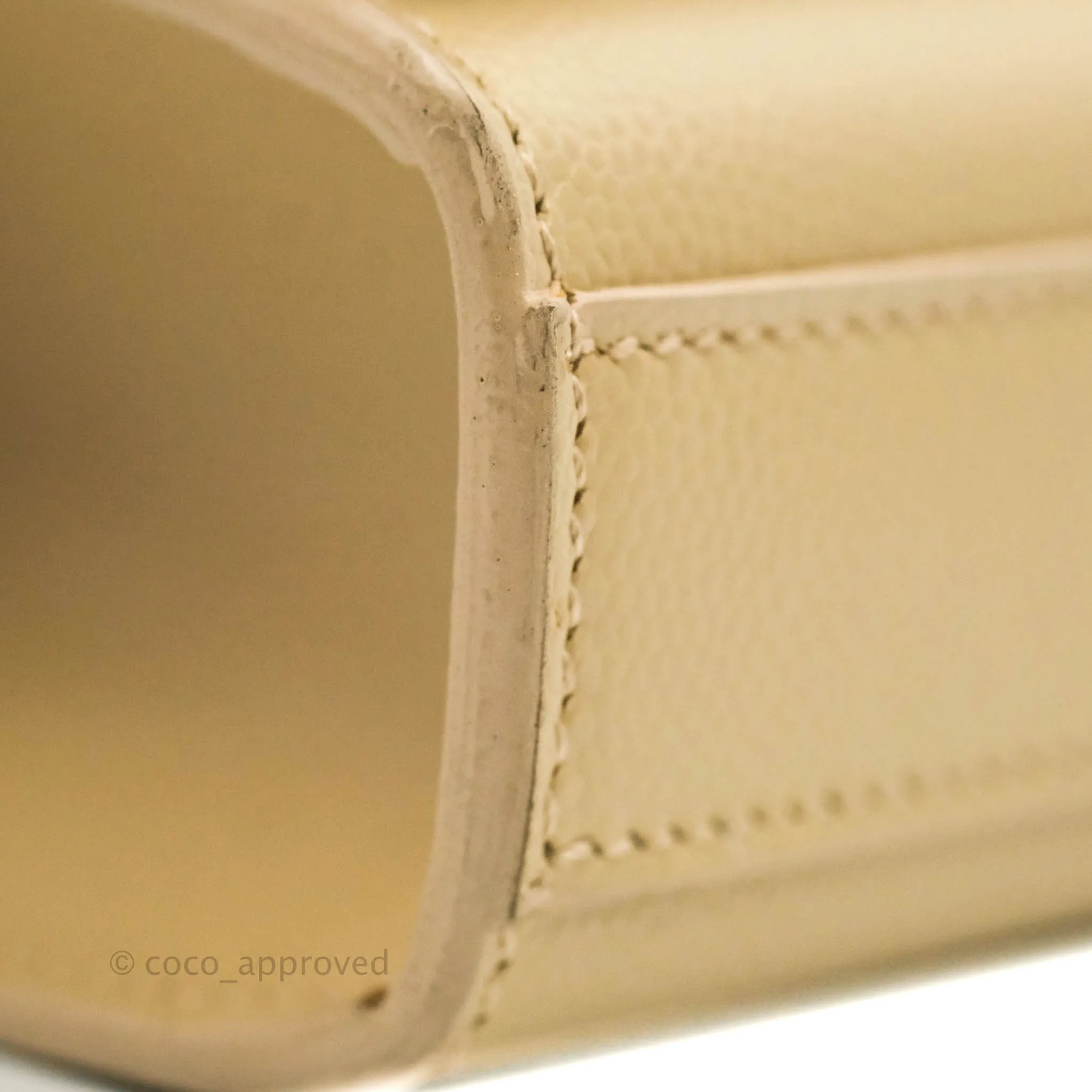 Saint Laurent Beige Kate Small Grained Leather Shoulder Bag Gold Hardware